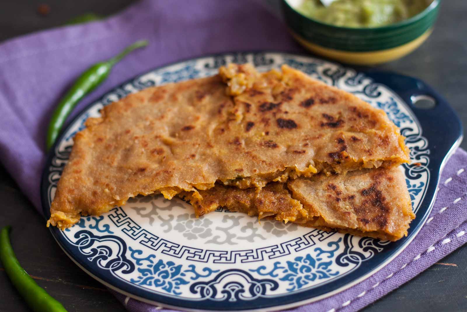 Cheesy Aloo Paratha Recipe