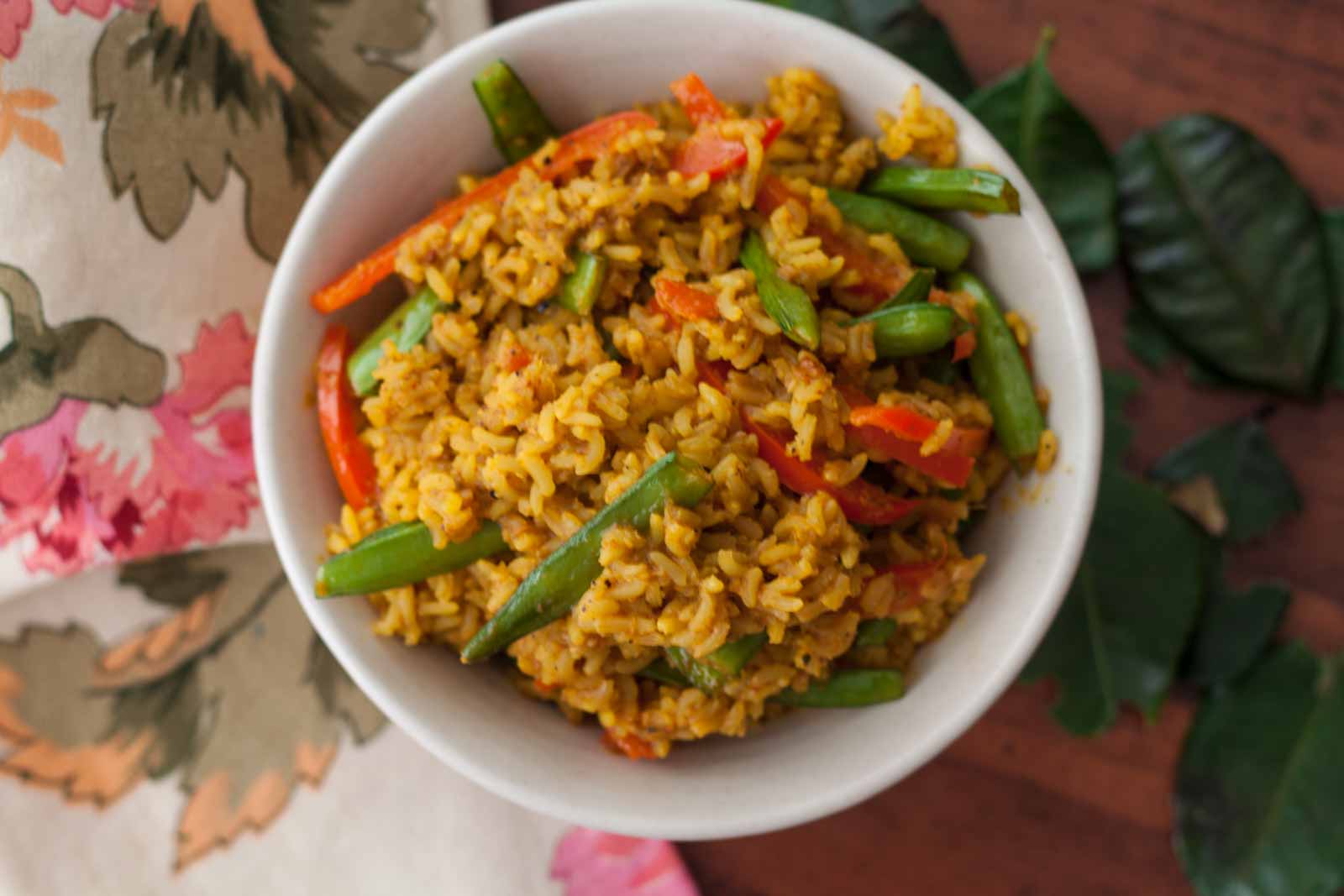 Thai Yellow Coconut Curry Rice Recipe 