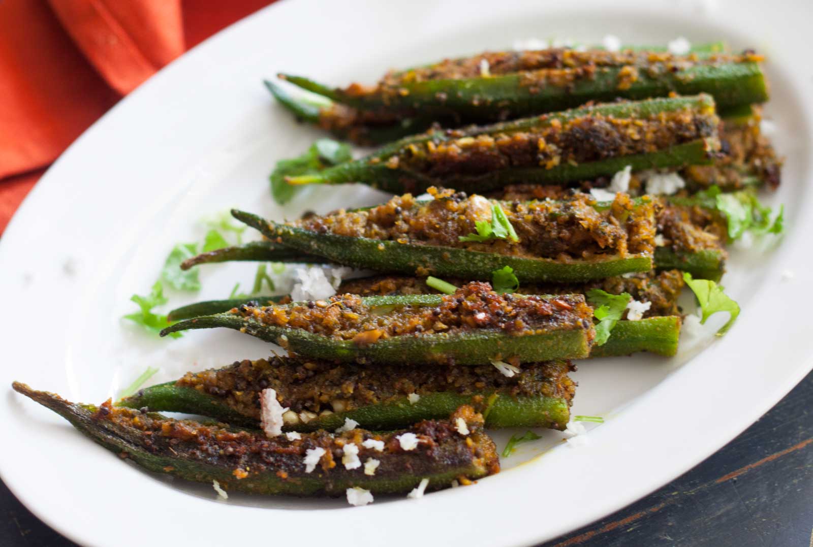 Bharli Bhendi Maharastrian Style Sttuffed Bhindi 1