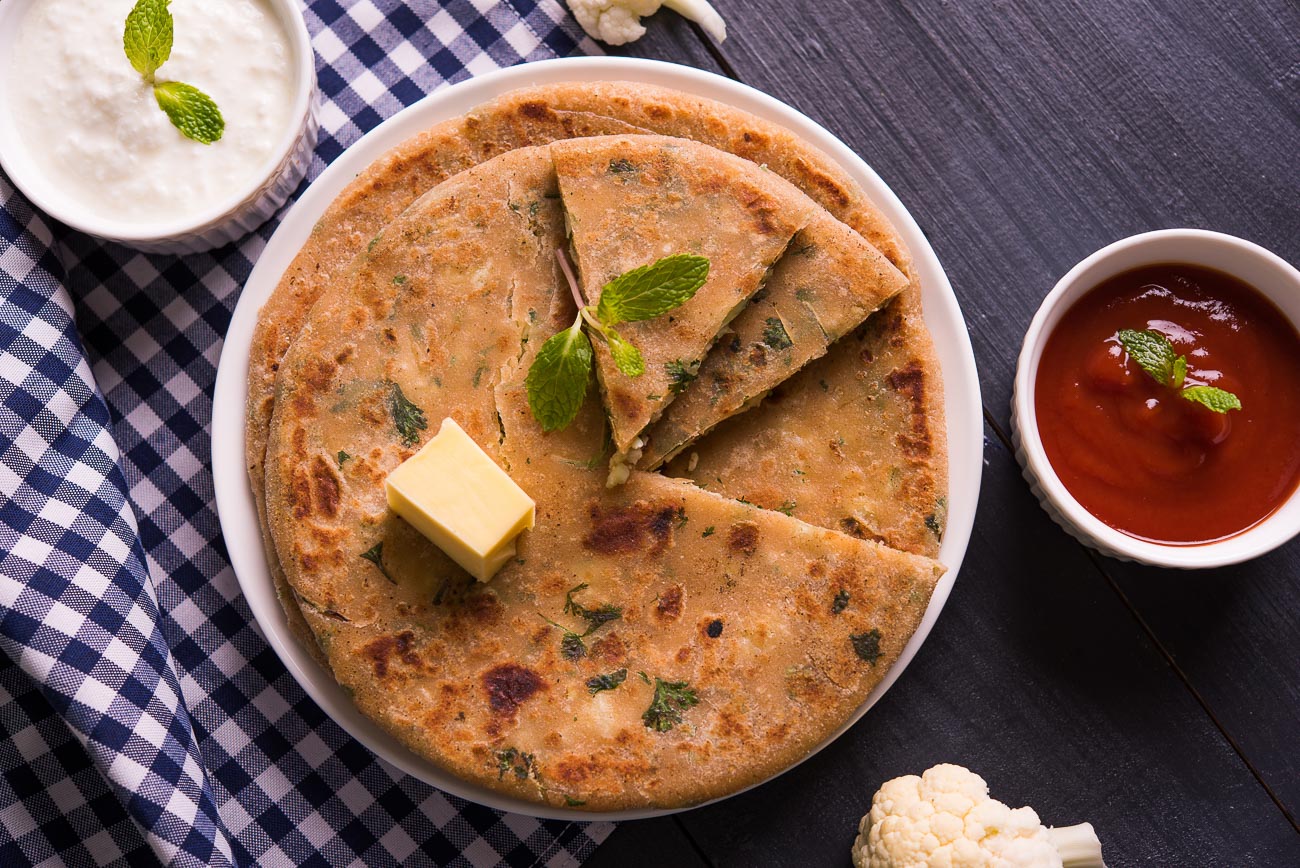 Stuffed Matar & Gobi Paratha Recipe (Green Pea & Cauliflower Flat Bread) Stuffed Matar & Gobi Paratha Recipe (Green Pea & Cauliflower Flat Bread)