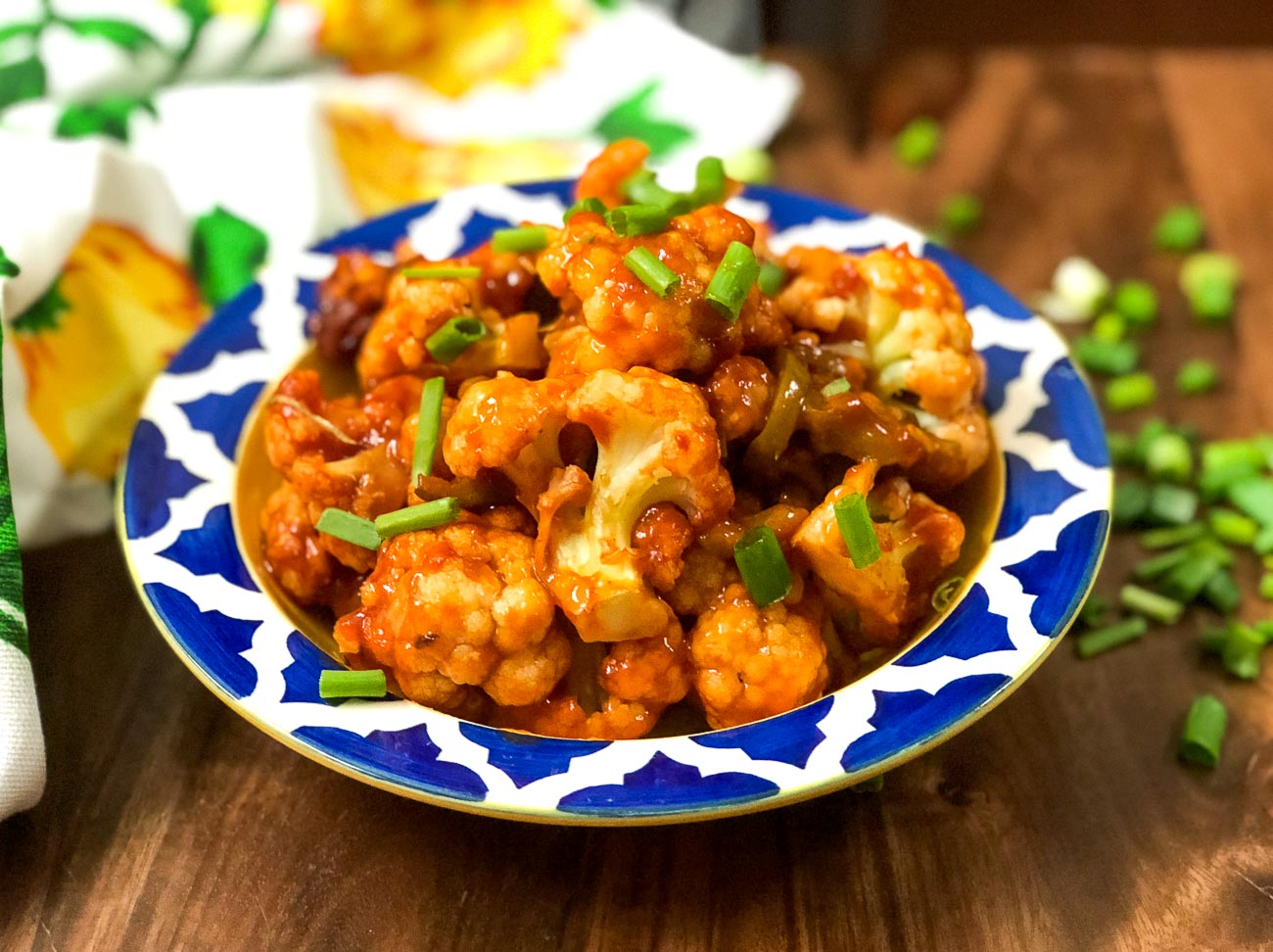 Baked Gobi Manchurian Recipe - Healthy Cauliflower Manchurian Recipe