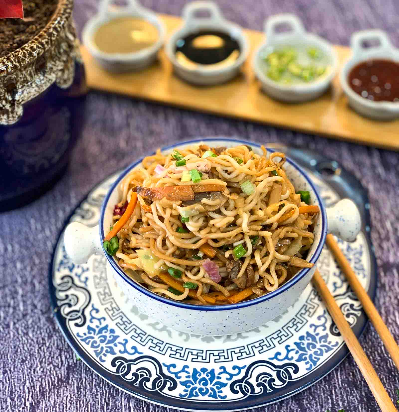 Chicken Yakisoba Recipe - Japanese Noodles by Archana's Kitchen