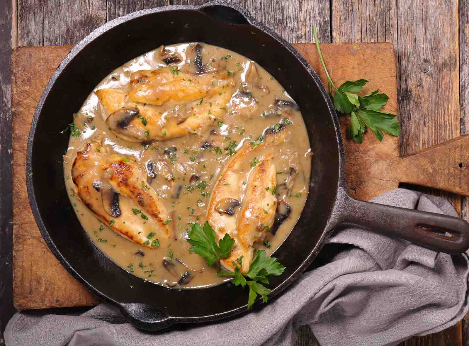 Chicken with Creamy Mushroom Sauce Recipe