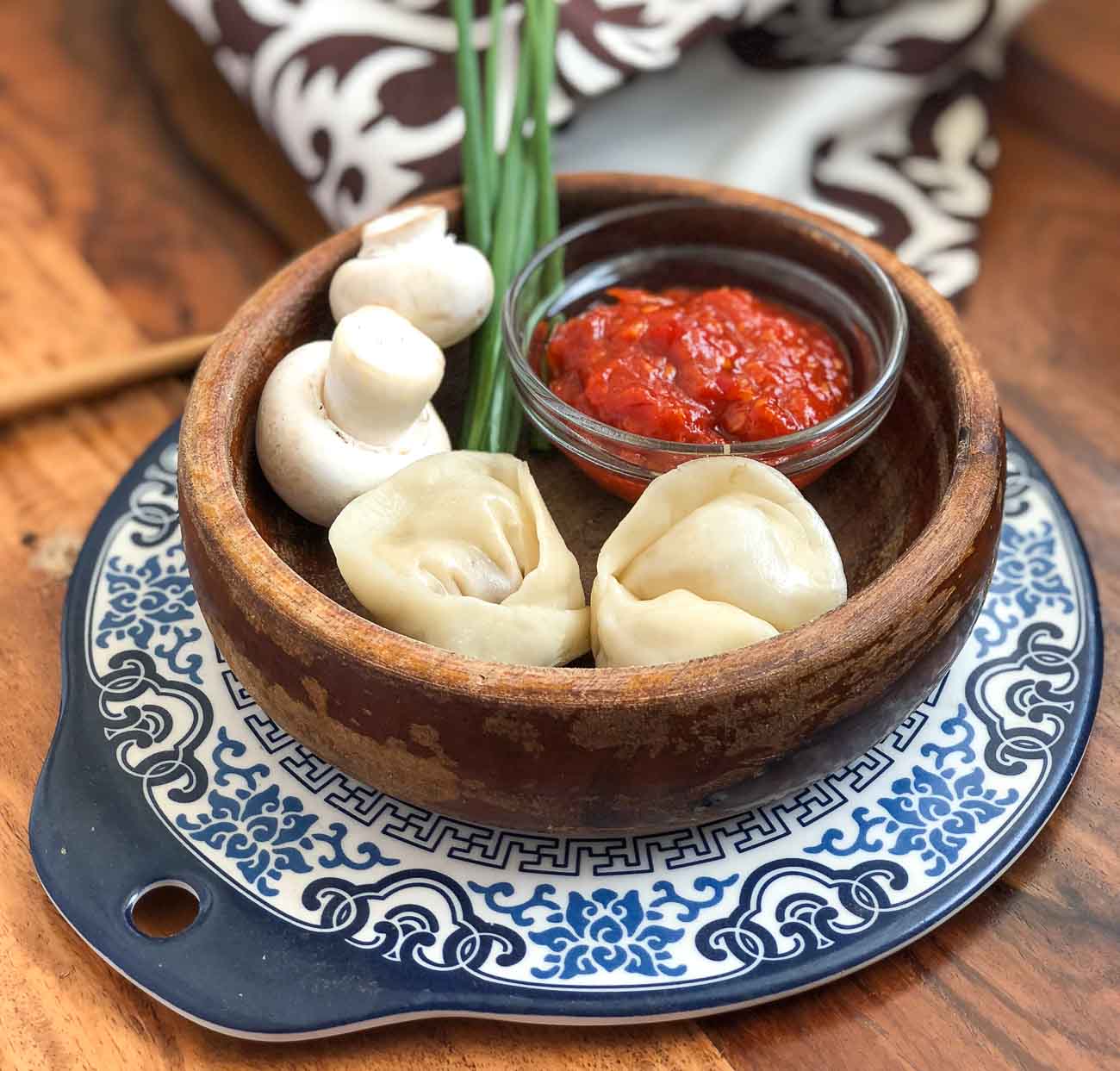 Chilli Cheese Mushroom Momo Recipe