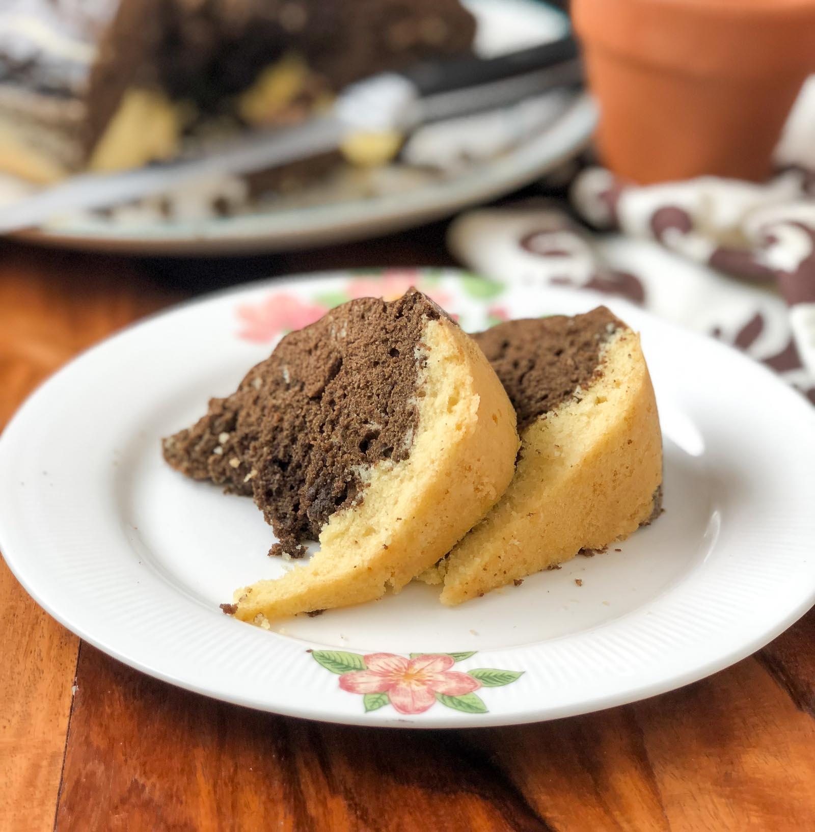 My Mind Patch: Mini Rice Cooker Butter Marble Cake 迷你电饭锅大理石奶油蛋糕