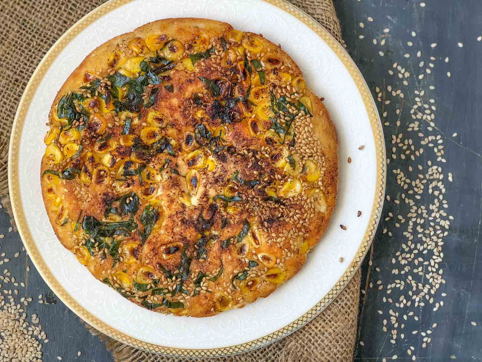 Gujarati Tawa Handvo Recipe With Sweet Corn