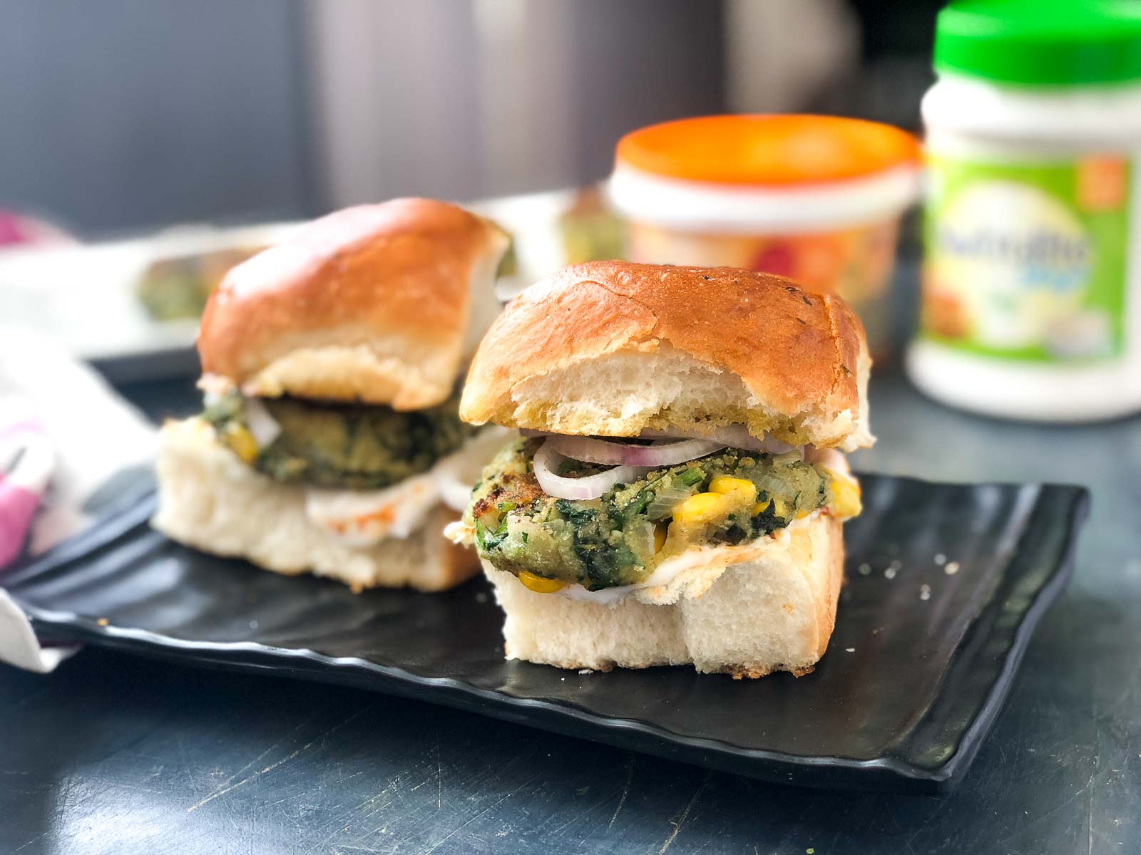 Homemade Vada Pav Recipe With Spinach Corn Tikki