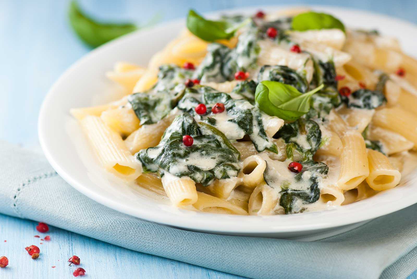 Creamy Spinach Penne Pasta Recipe 