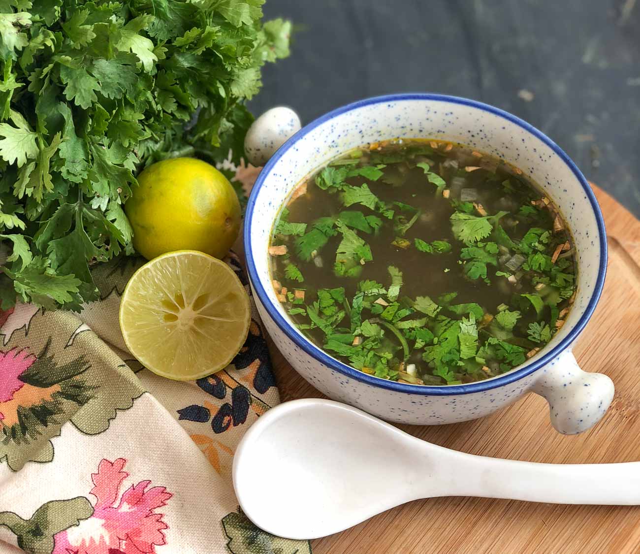 Lemon Coriander Soup Recipe by Archana's Kitchen