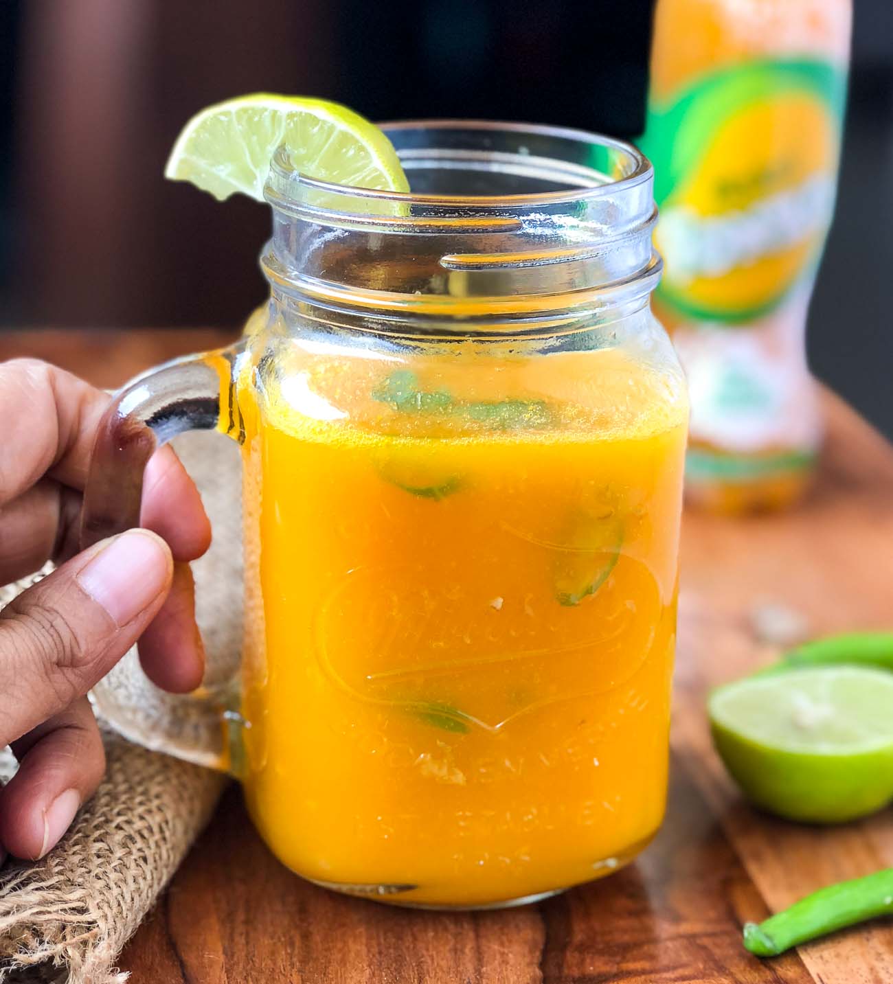 Spicy Chilli Mango Virgin Mojito Recipe