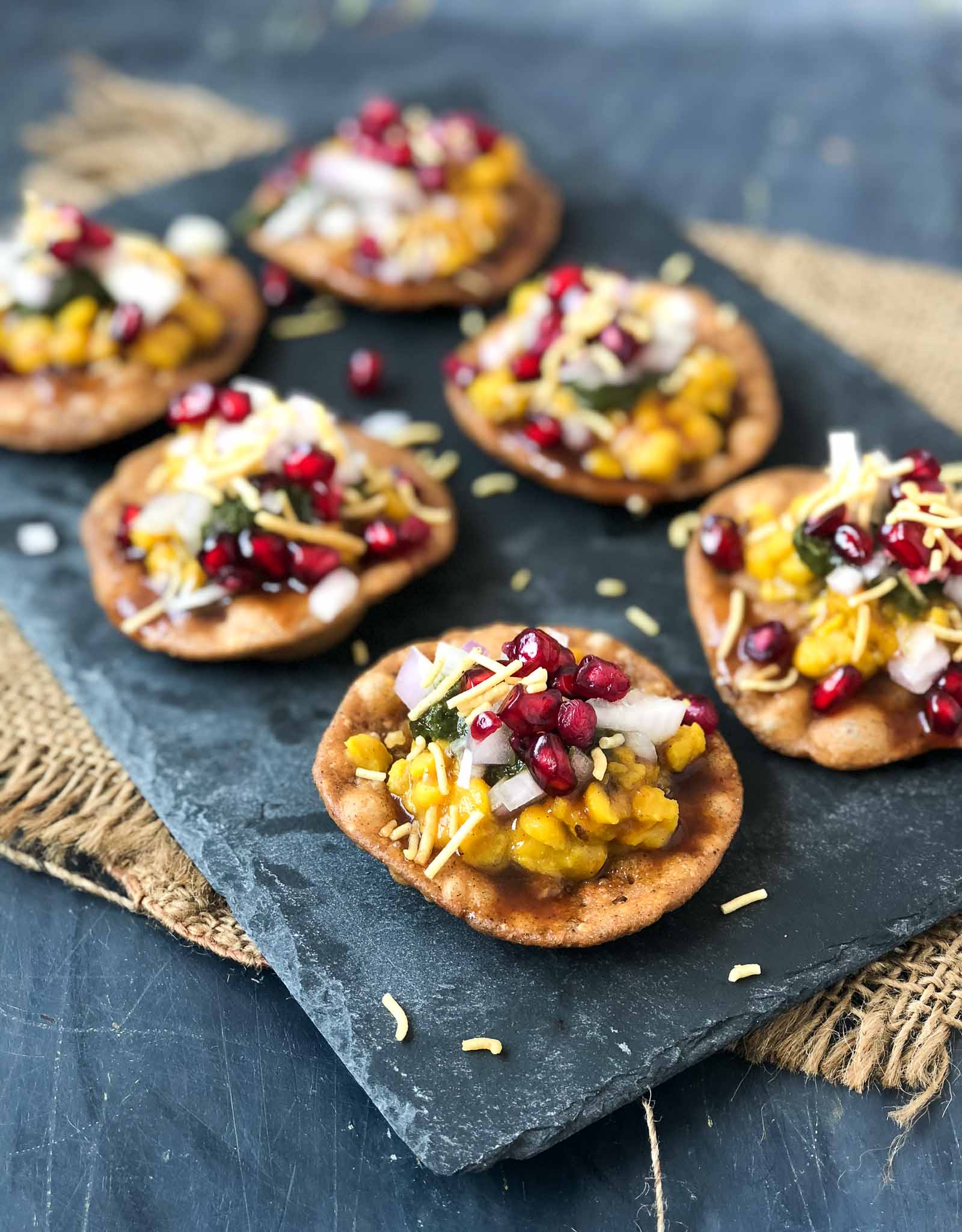 Mini Dal Pakwan Chaat Recipe - A Perfect Party Snack