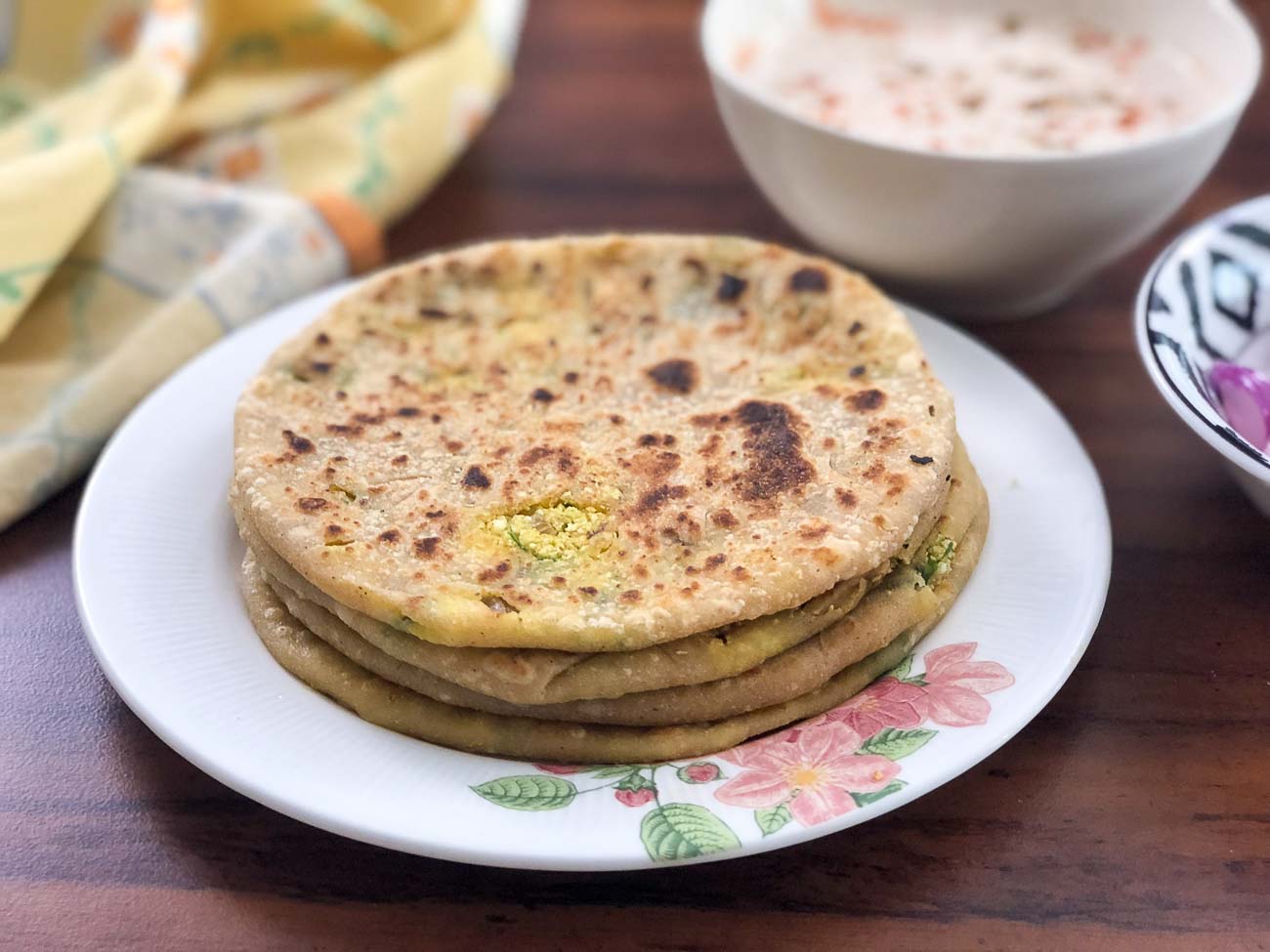 Stuffed Gobi Ka Paratha - Spiced Cauliflower Flatbread