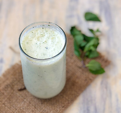 Mint Lassi - Smell the Mint Leaves