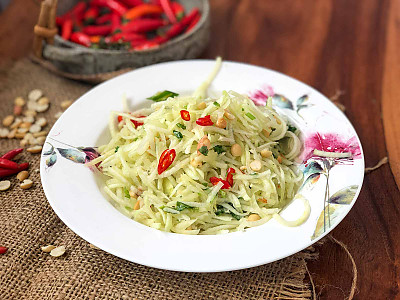 Thai Raw Papaya Salad Recipe By Archana S Kitchen