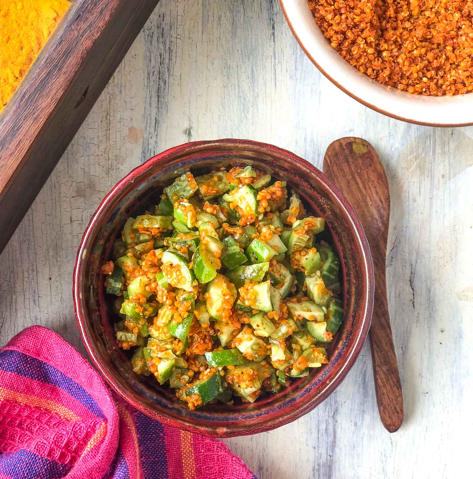 Tindora Sambharo Recipe - Instant Tendli Pickle Tindora Sambharo Recipe - Instant Tendli Pickle