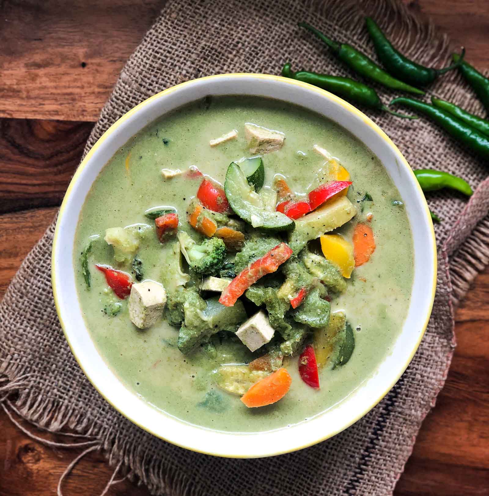 Vegetarian Thai Green Curry Recipe By Archana S Kitchen