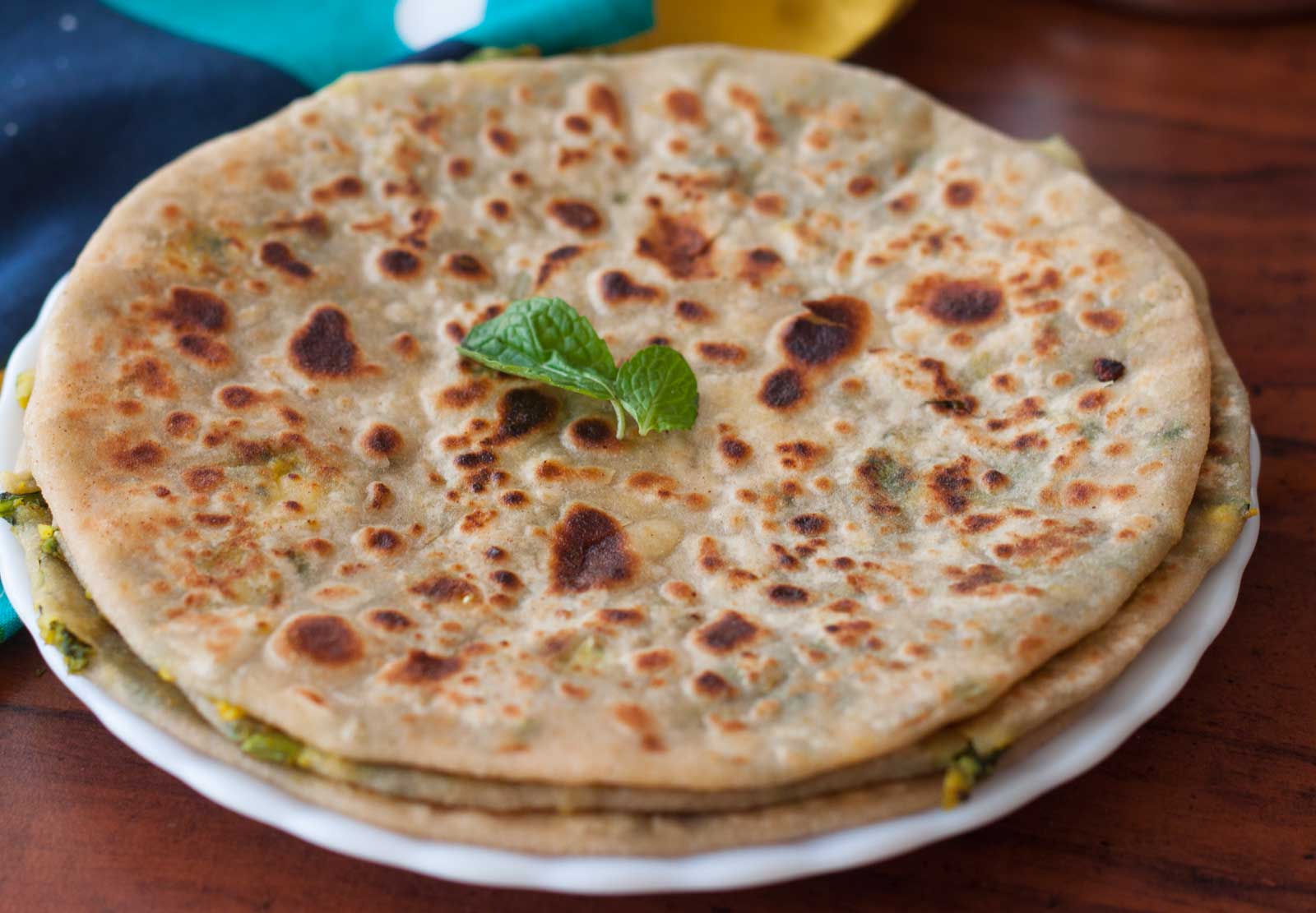 Stuffed Palak Paneer Paratha