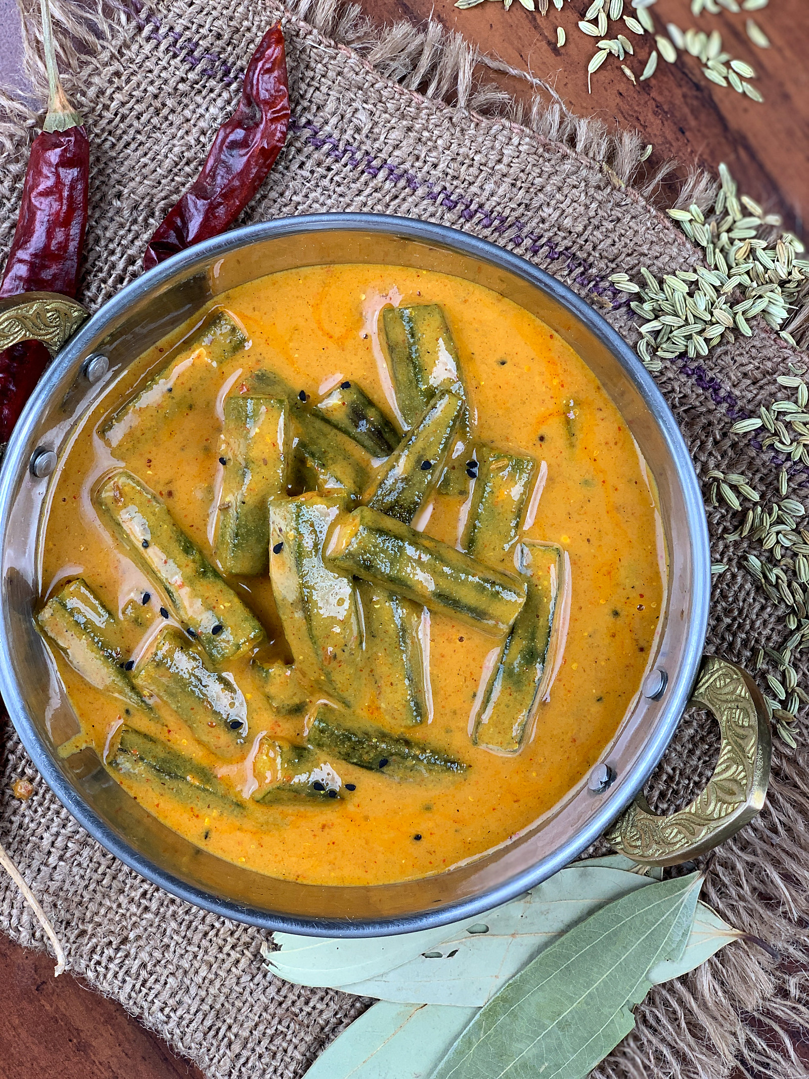 Bengali Bhindi Doi Posto Recipe