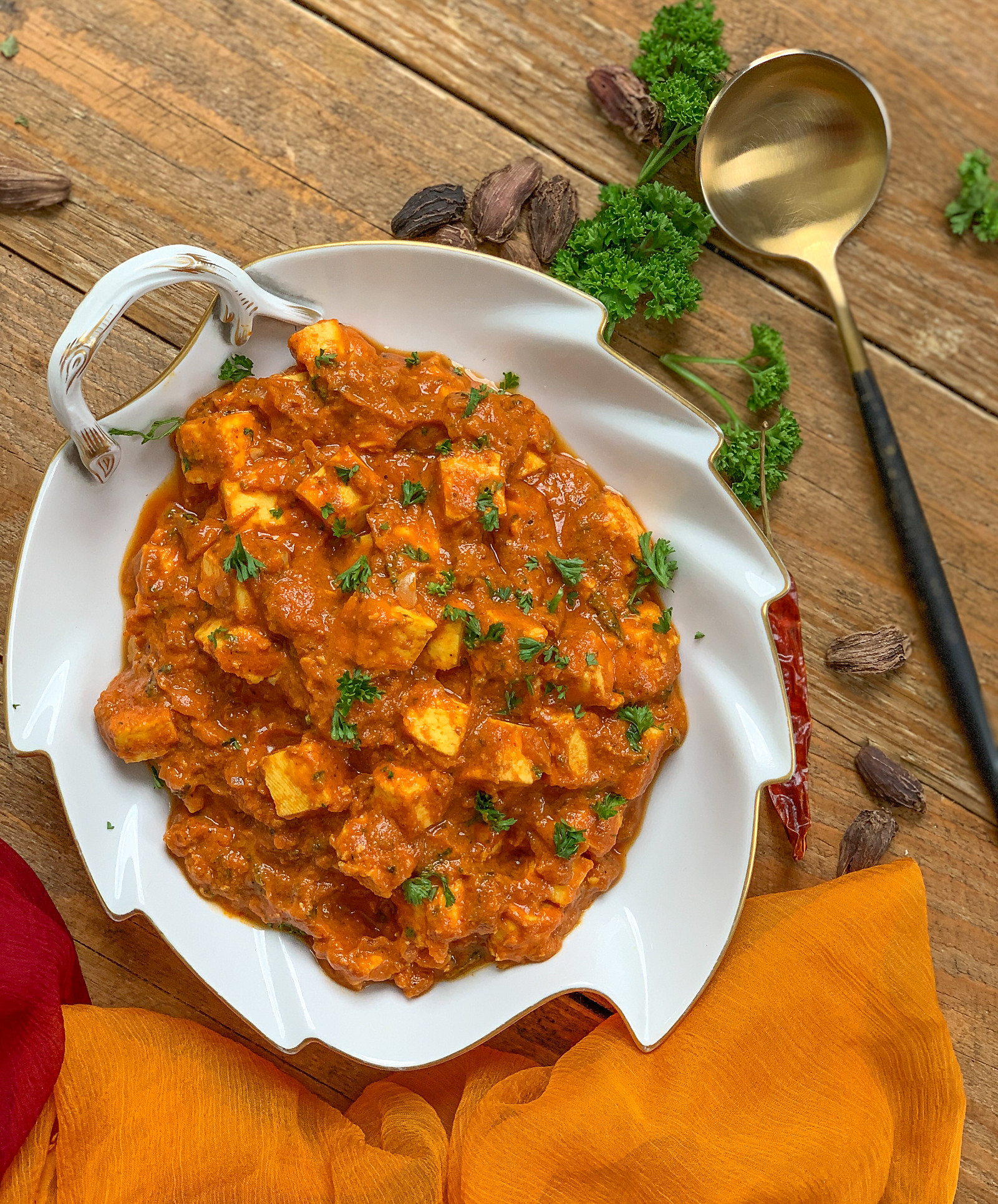 Cheesy Paneer Masala Curry Recipe