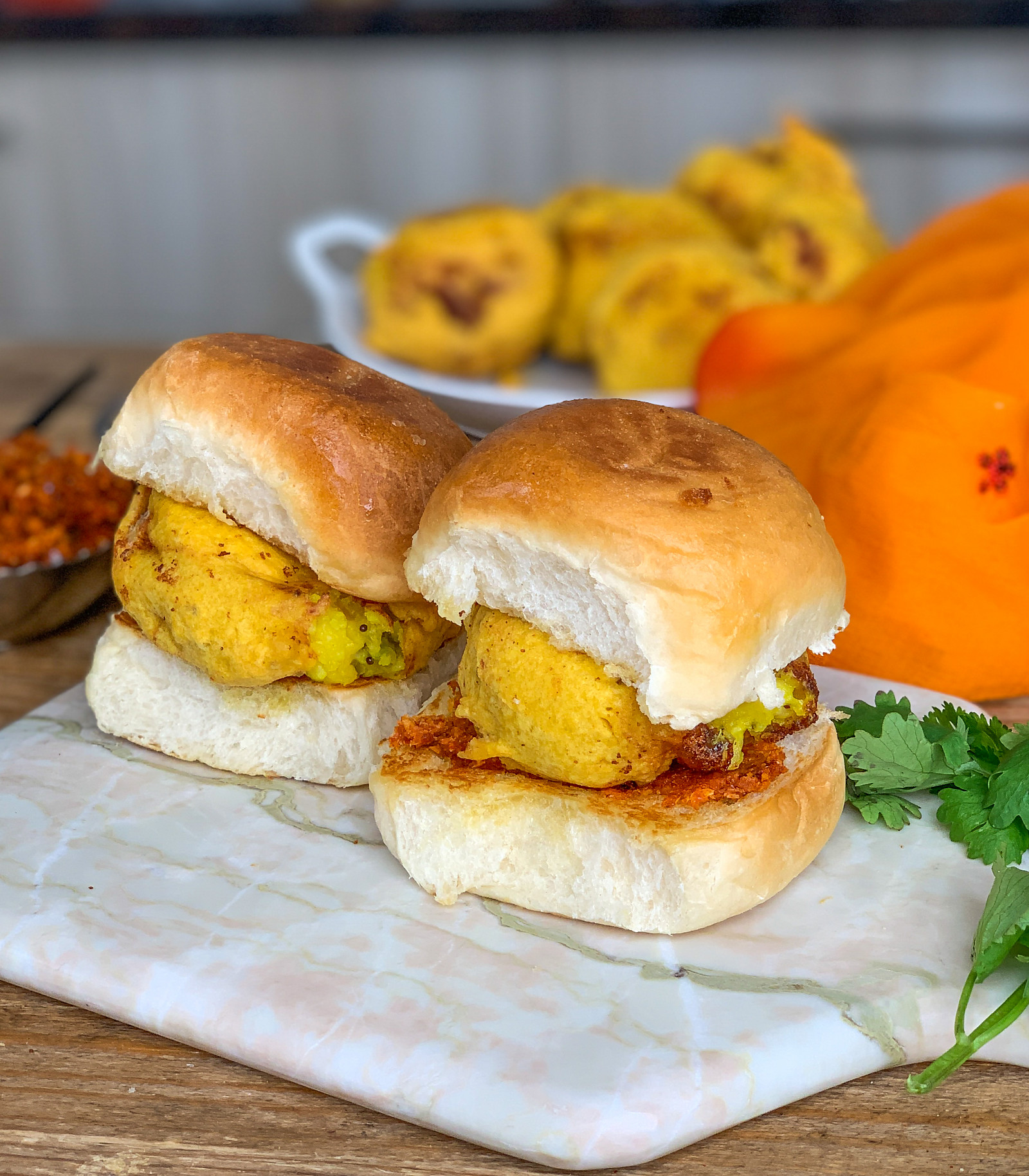 Homemade Vada Pav Recipe With Cheesy Aloo Vada 