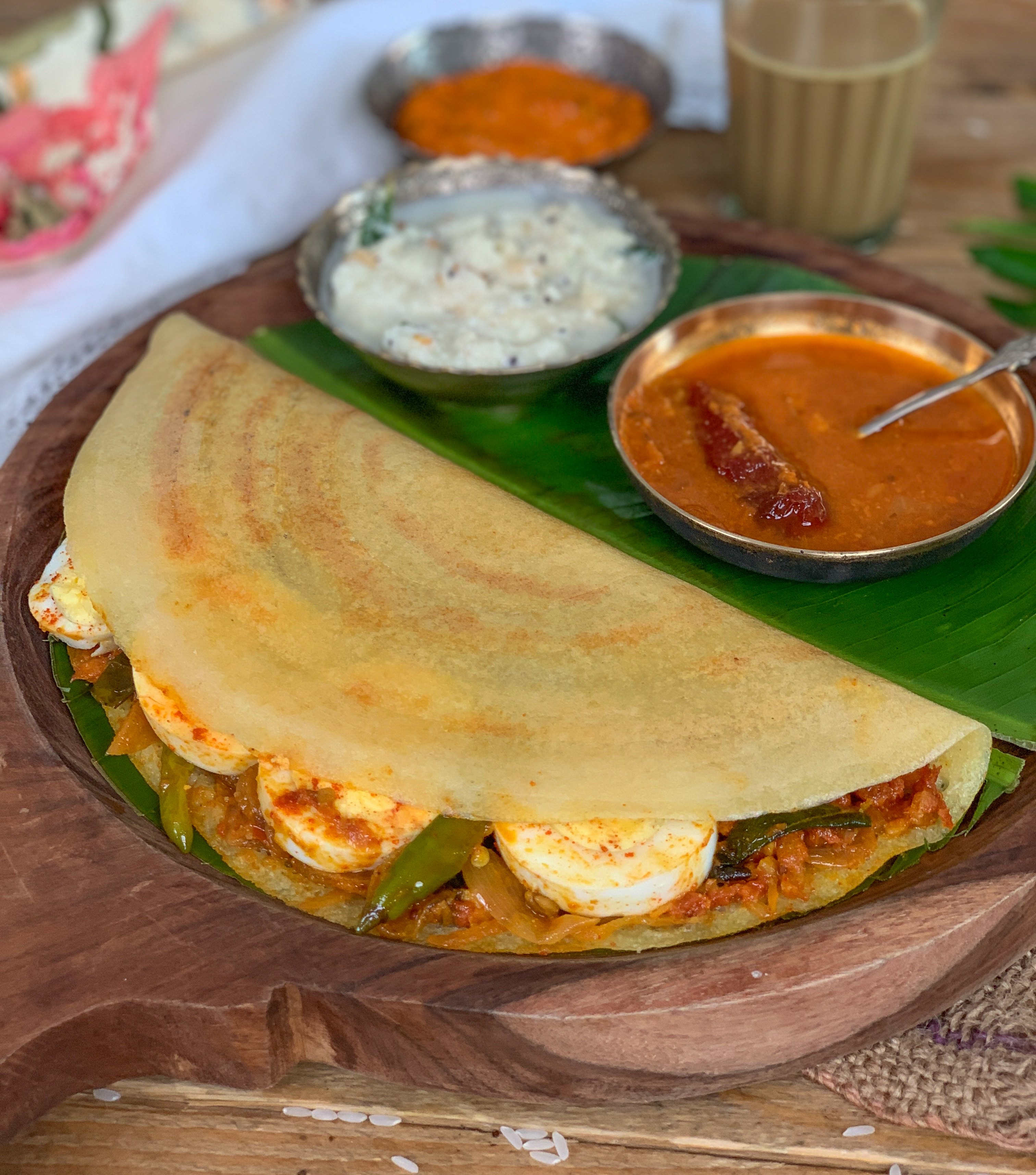 Egg Roast Masala Dosa - With Moong Dal Dosa Batter by ...