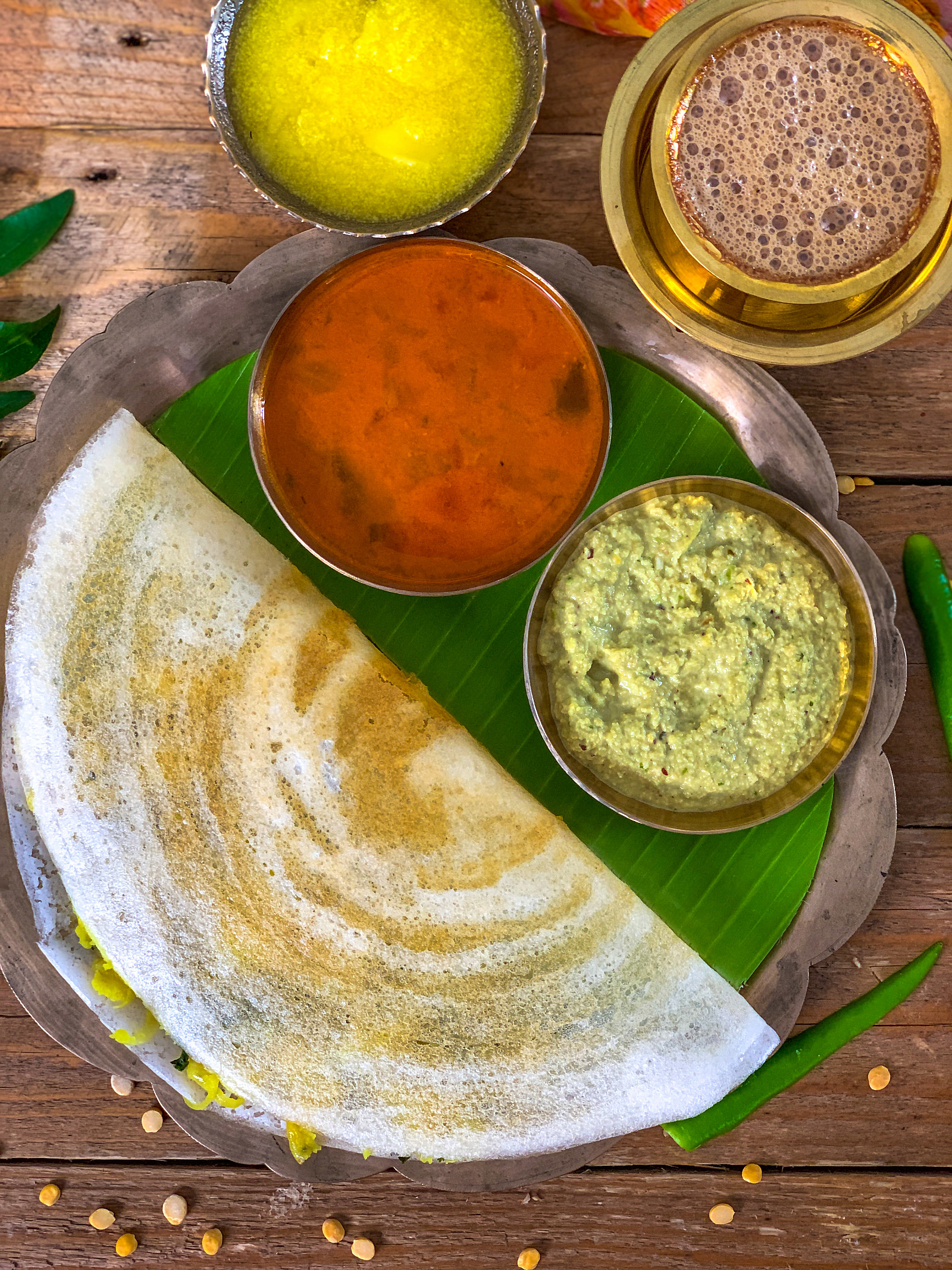 Ghee Masala Dosa Recipe by Archana's Kitchen