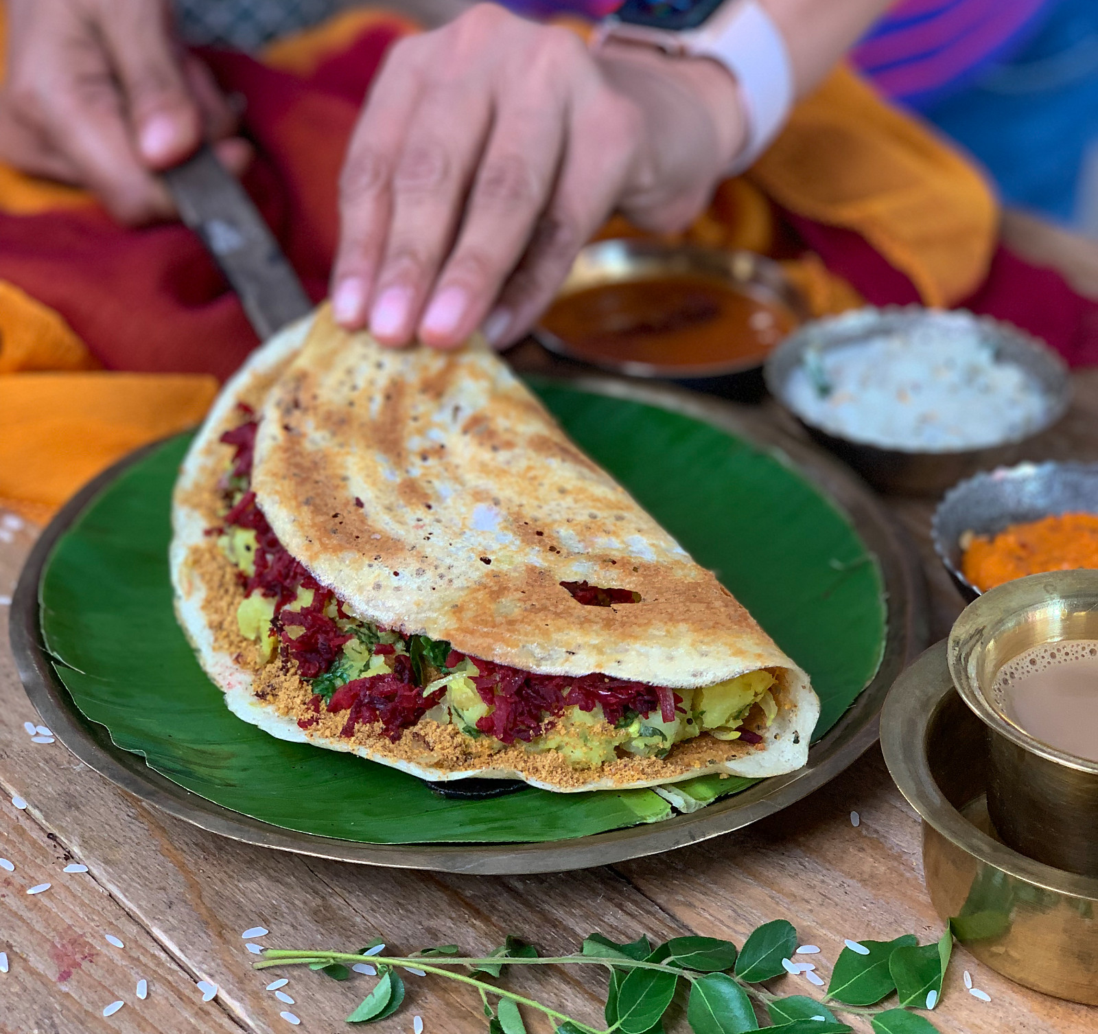 Kanchipuram Masala Dosa Recipe With Soya Dosa Batter