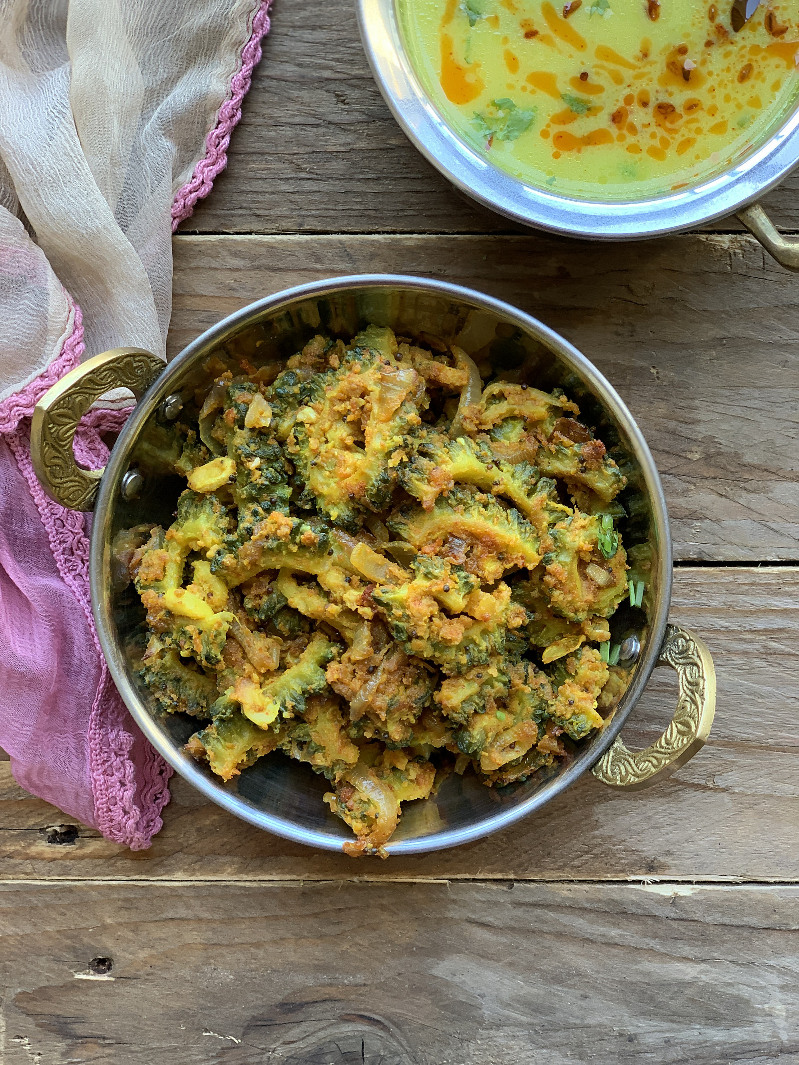 Karela Besan Sabzi Recipe