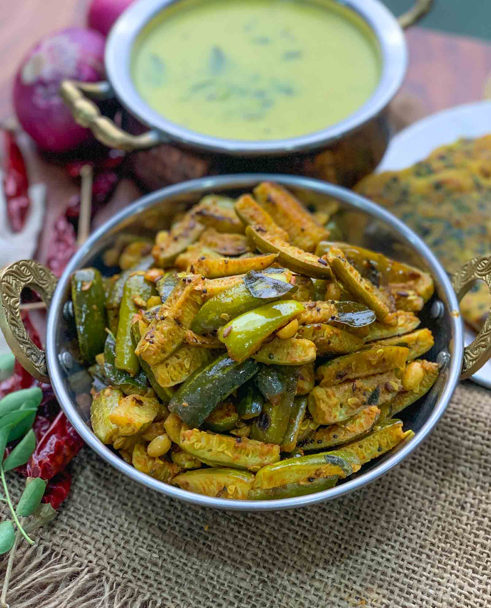 Khatti Meethi Tindora Sabzi Recipe - Gujarati Tindora Nu Shaak