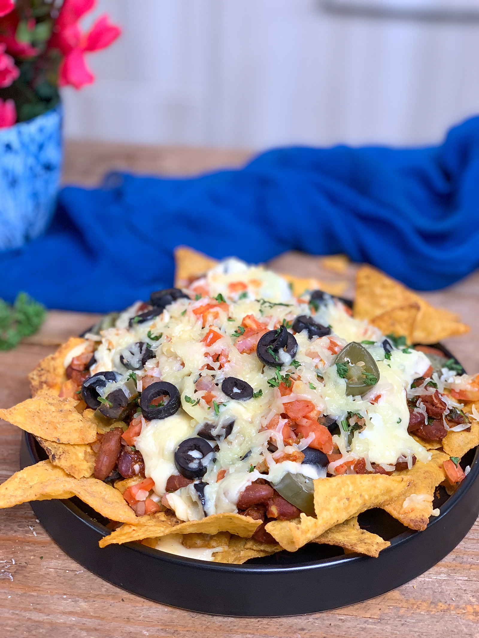 Cheesy Loaded Veggie Nachos Recipes by Archana&amp;#39;s Kitchen