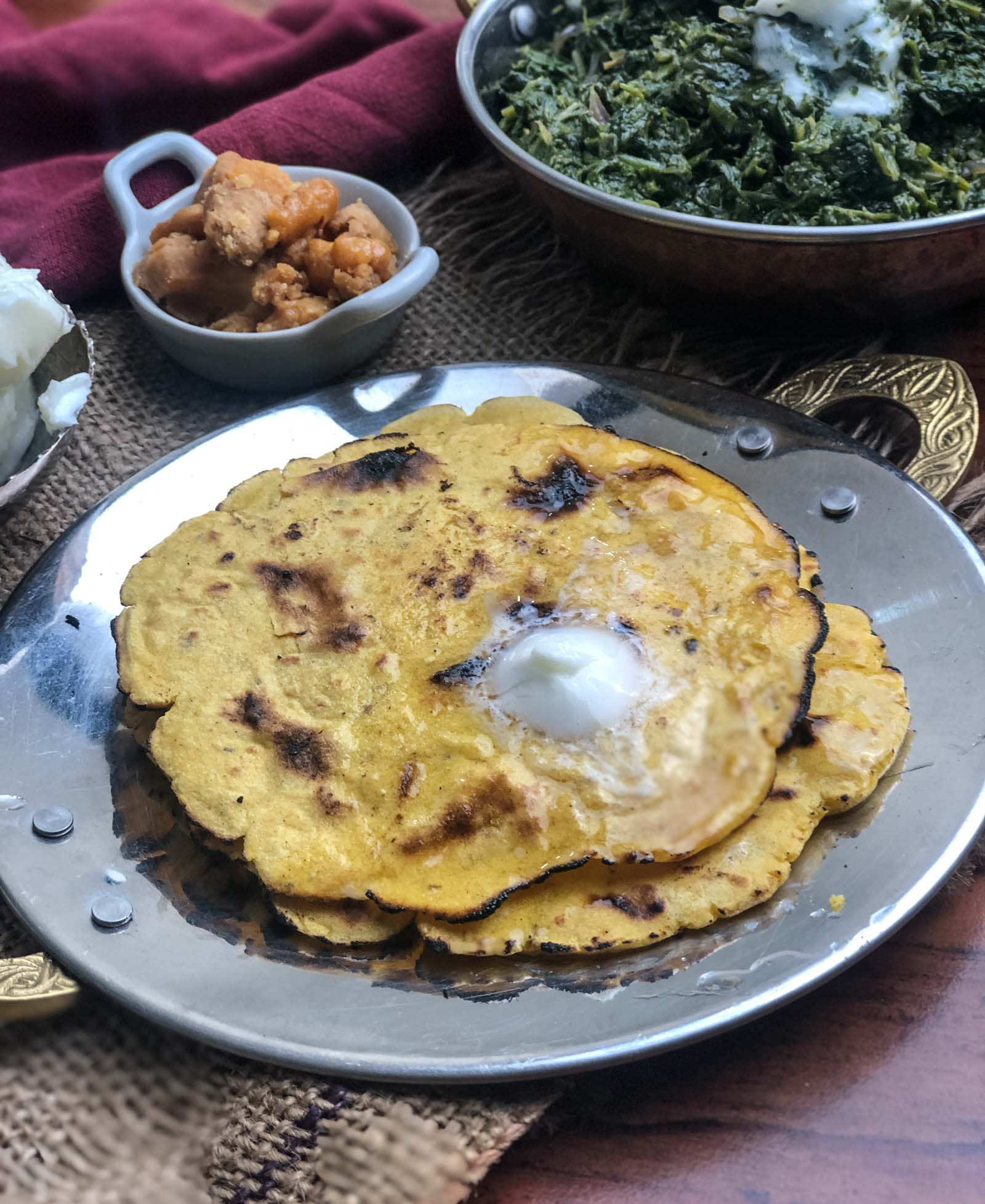 Makki Ki Roti Recipe A Classic North Indian Corn Roti By Archana s makki-ki-roti-recipe-a-classic-north-indian-corn-roti-by-archana-s