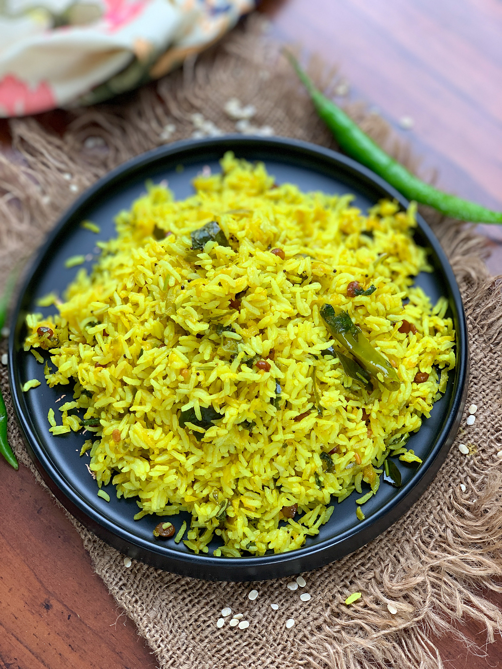 Mavinakayi Chitranna Recipe - Spiced Raw Mango Tempered Rice