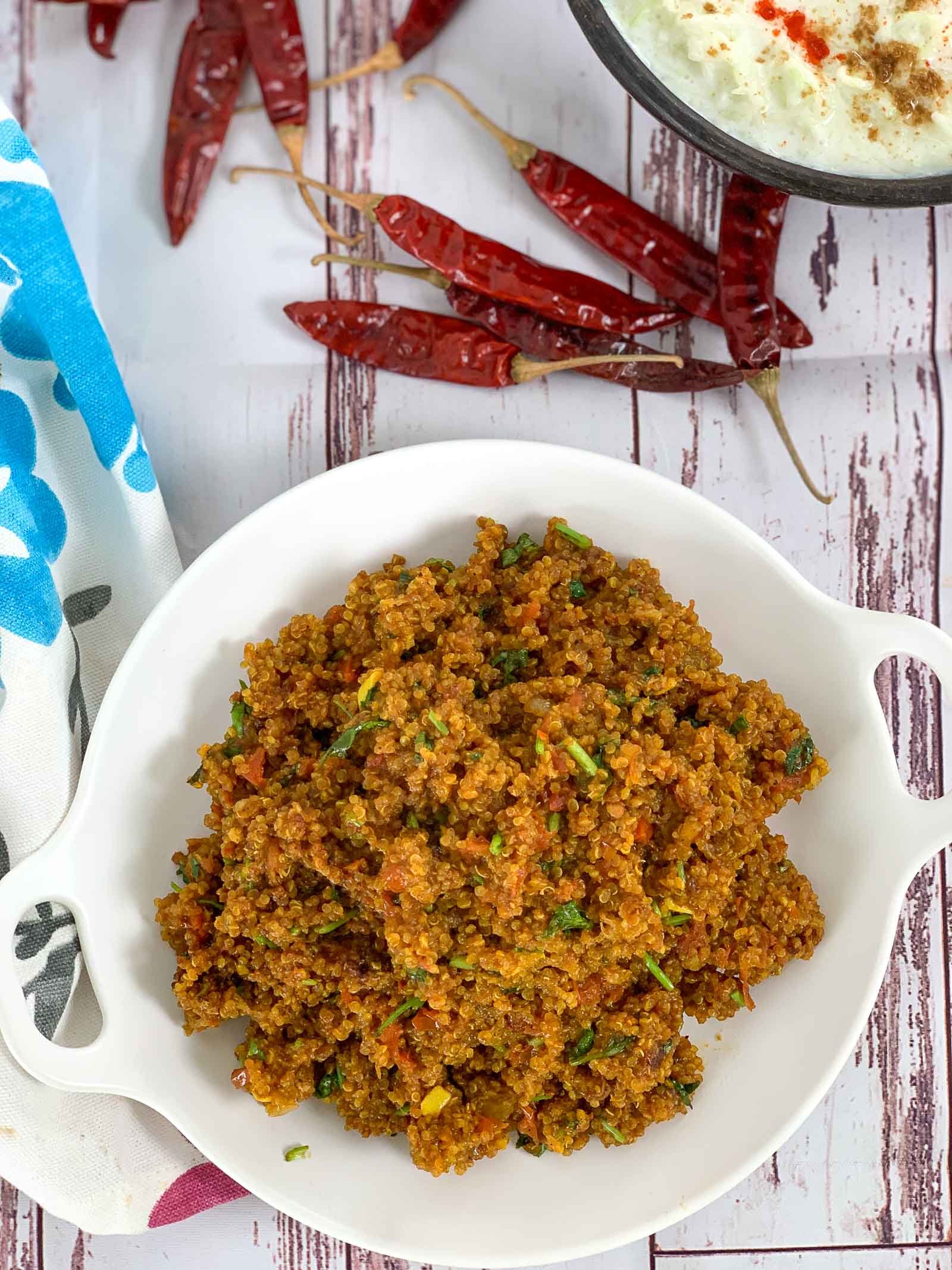 Tomato Quinoa Recipe  - With A South Indian Twist