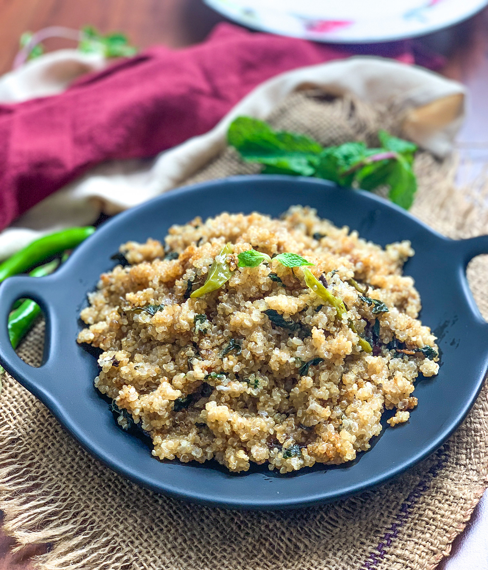 पुदीना किनुआ रेसिपी - Pudina Quinoa Recipe