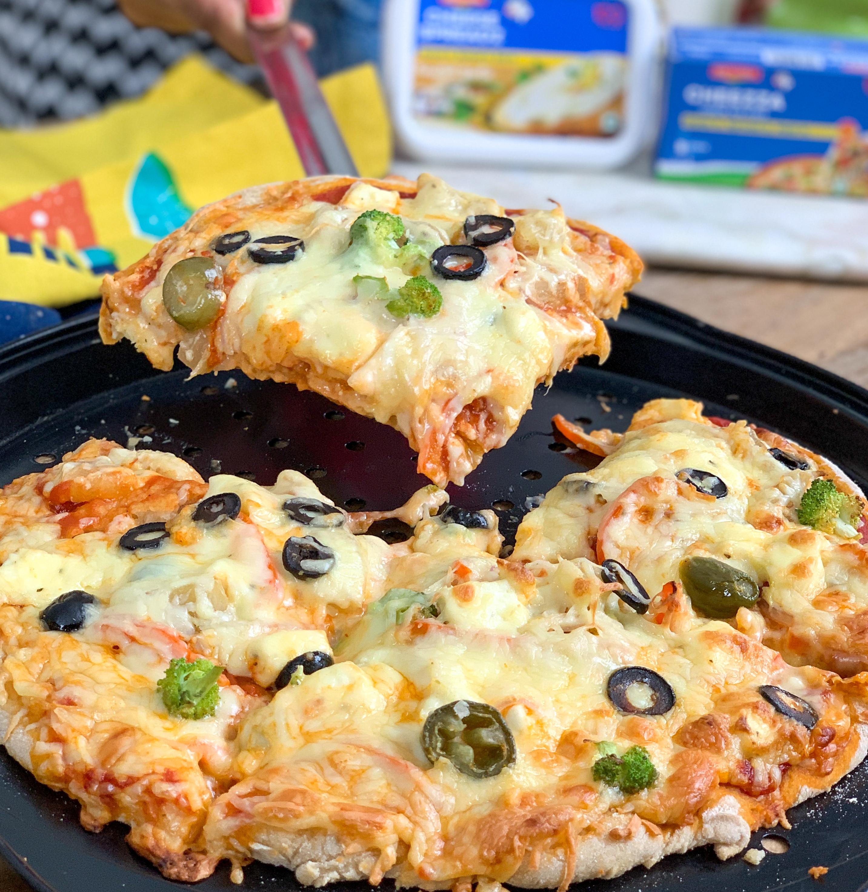 Homemade Pan Pizza With Perfectly Crispy Crust Recipe by Archana's