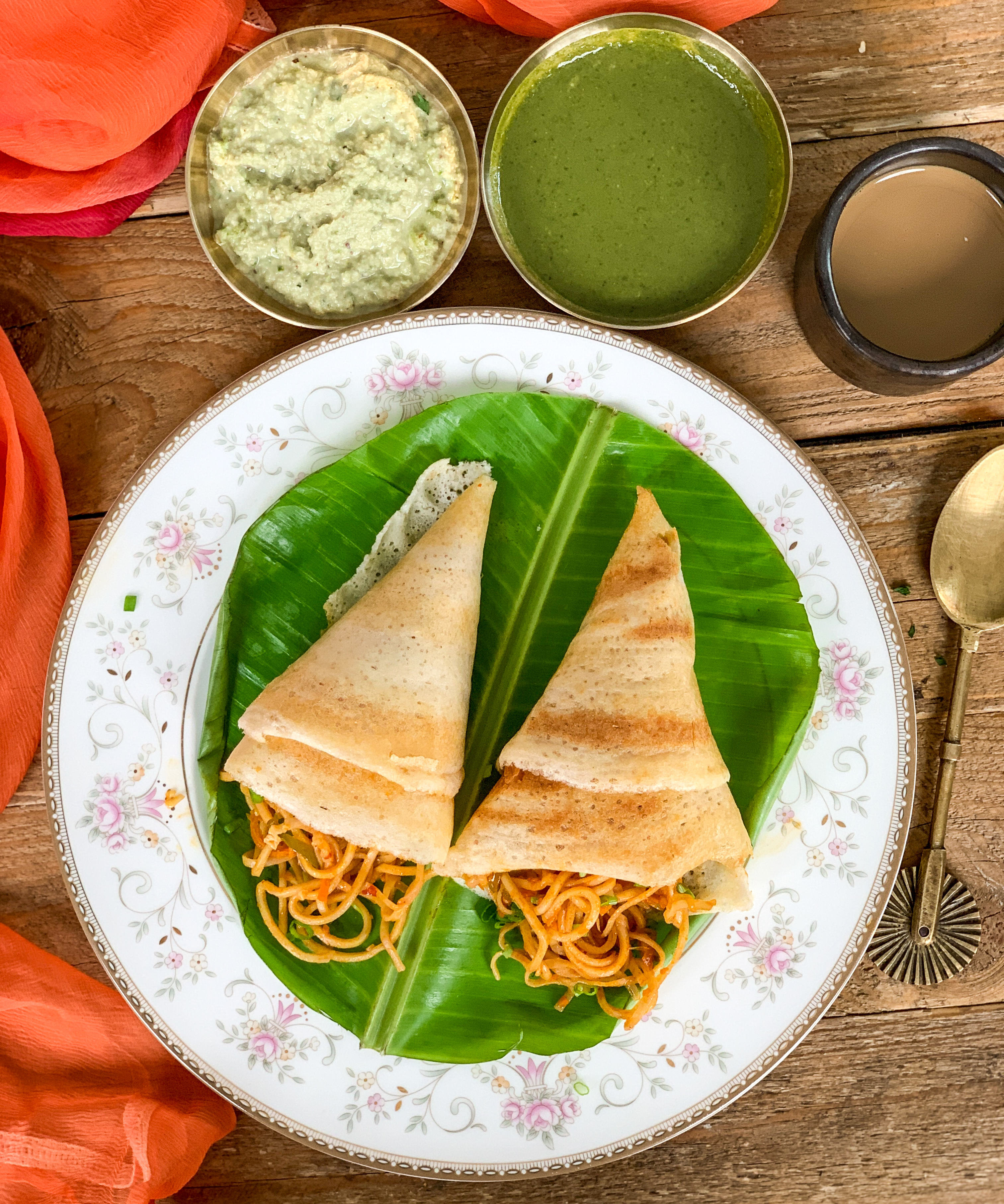 Spicy Schezwan Dosa Recipe