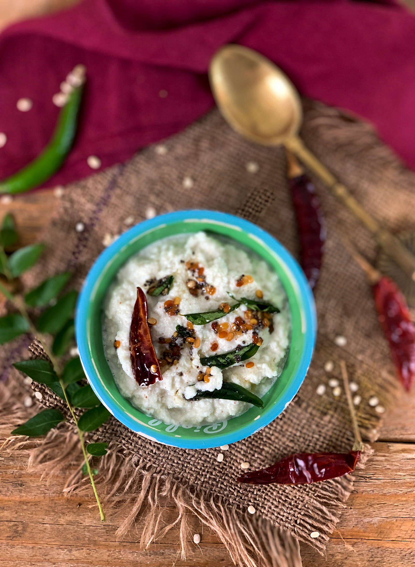 Tamil Nadu Style Coconut Chutney Recipe - For Idli And Dosa