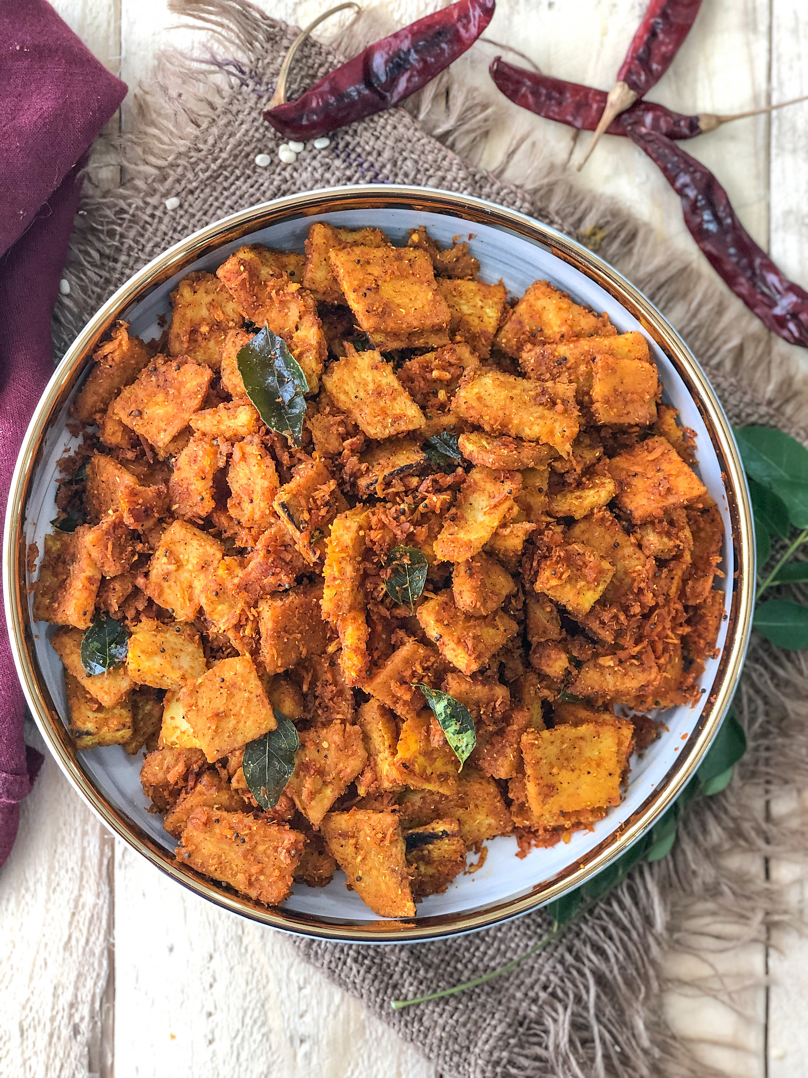 South Indian Spicy Roasted Yam