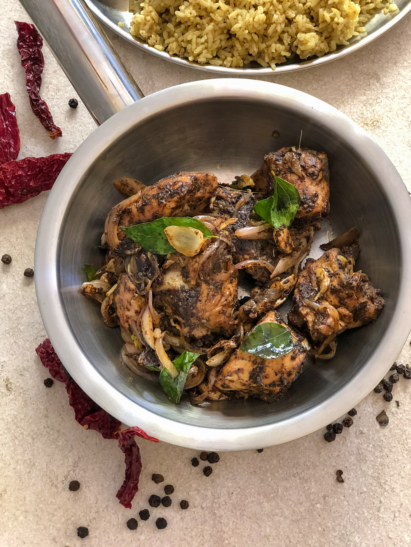 Andhra Pepper Chicken Recipe - Dry Restaurant Style Pepper Chicken