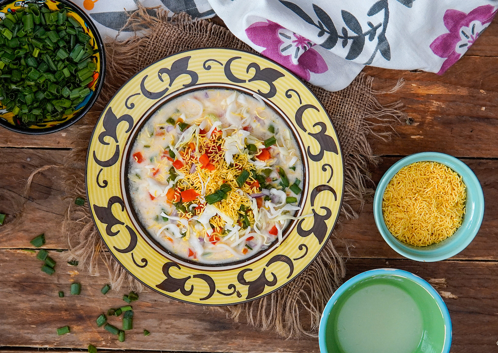 Vegetarian Burmese Khow Suey