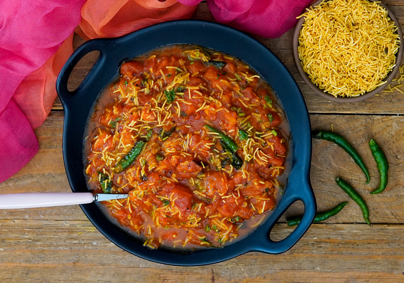 Gujarati Sev Tameta Nu Shaak | Sev Tamatar Ki Sabzi Recipe 