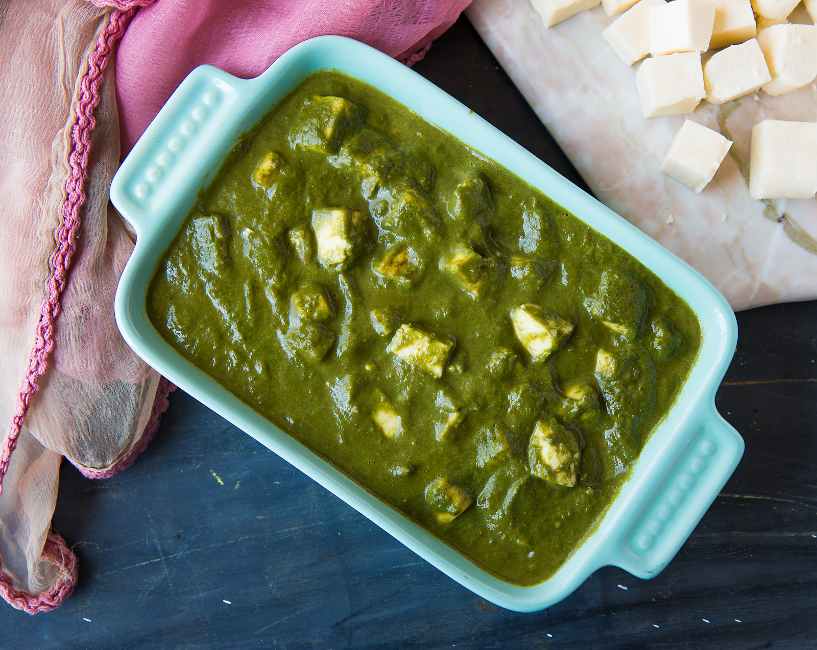 Palak Paneer Recipe | Cottage Cheese In Spinach Gravy