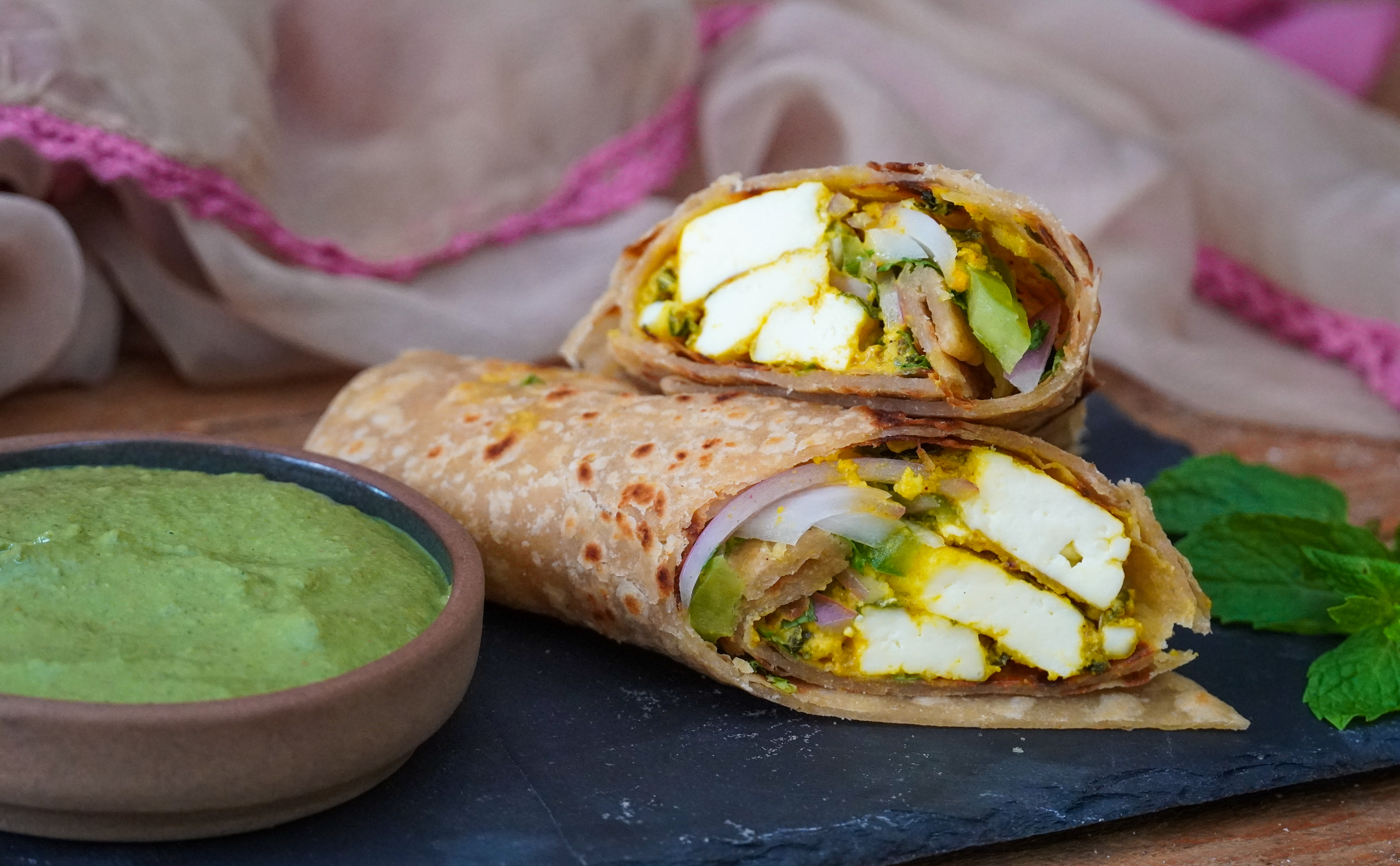 Paneer Tikka Kathi Roll Recipe by Archana's Kitchen