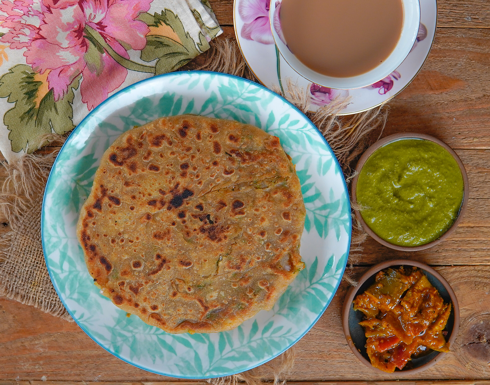 Aloo Paratha Recipe - Healthy North Indian Breakfast