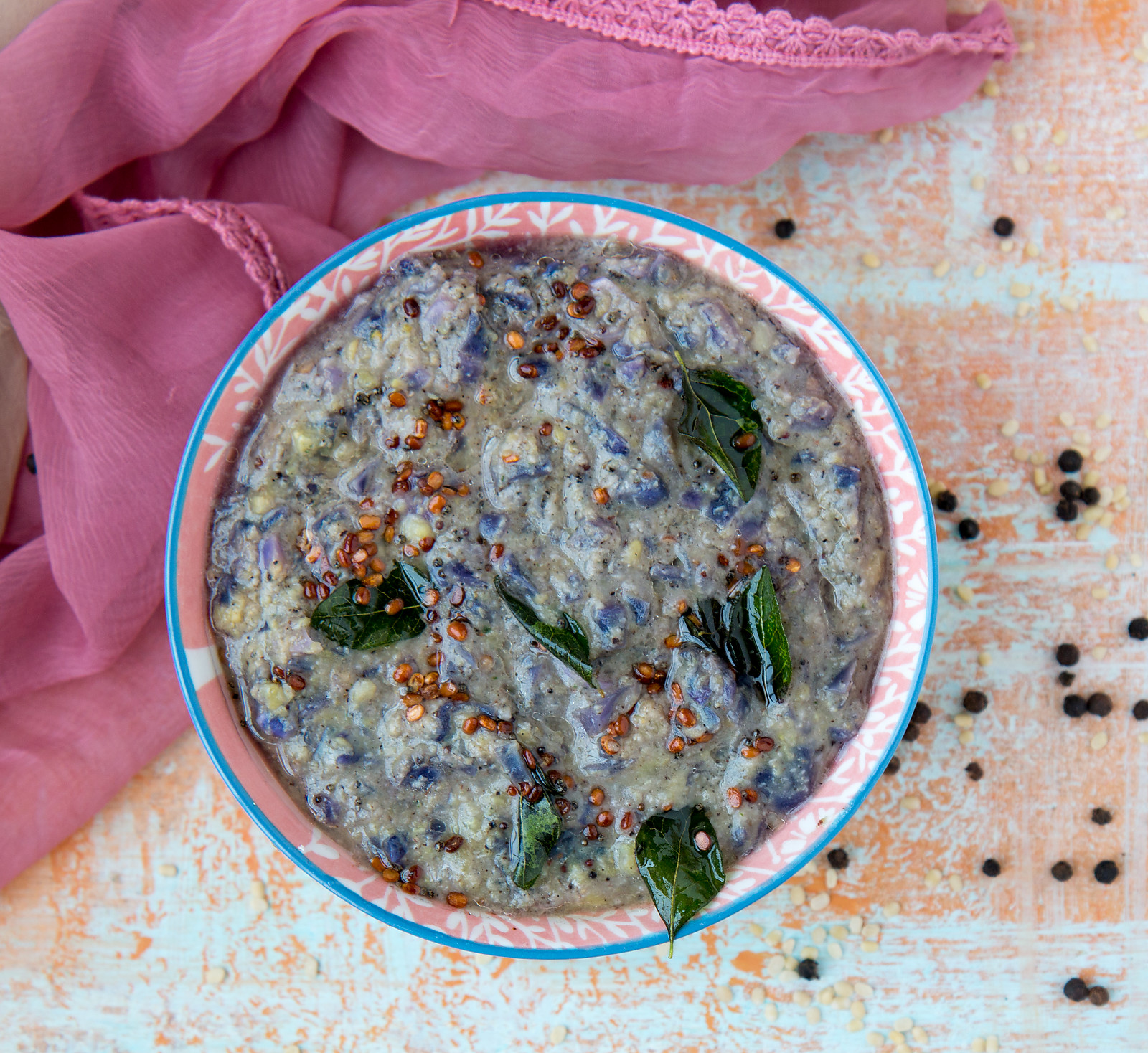 Cabbage Poricha Kootu Recipe (Red Cabbage) - South Indian Cabbage Dal