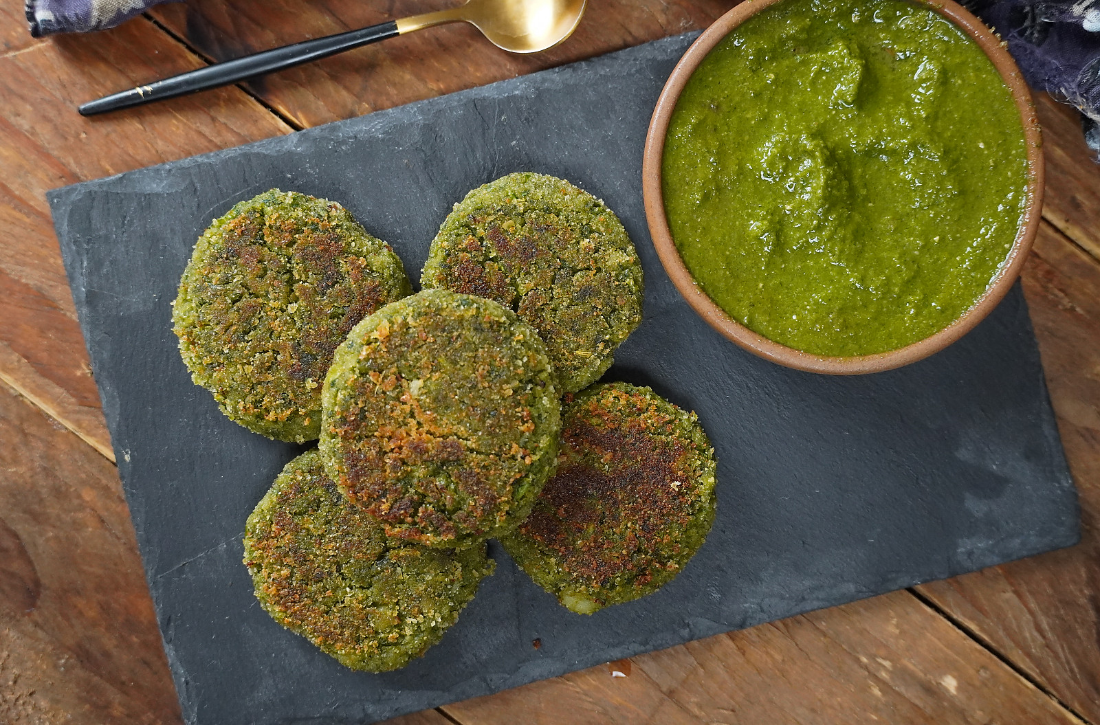 Restaurant Style Hara Bhara Kebab Recipe - Vegetarian Green Patties