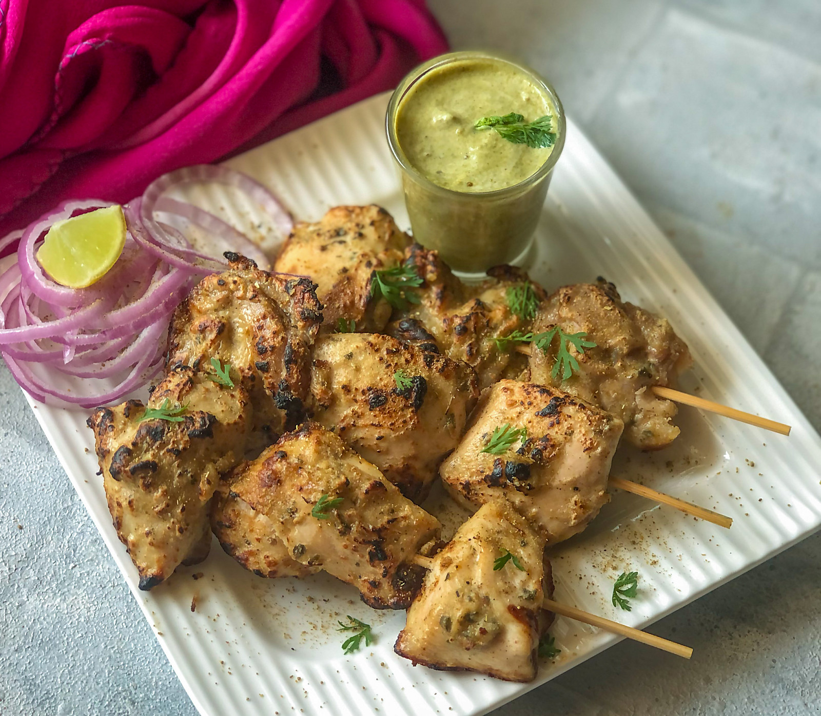 Murgh Malai Kebab Recipe - Chicken Malai Kebab