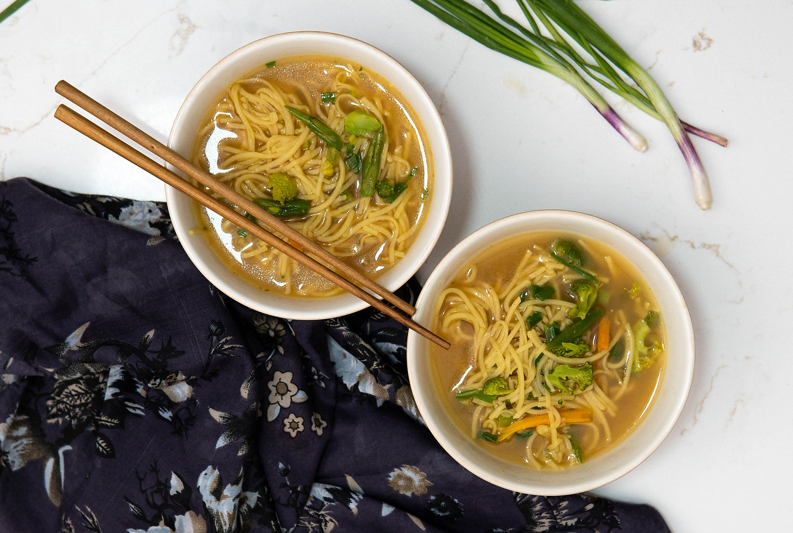 Vegetarian Chinese Noodle Bowl | Noodle Soup | Ramen Bowl Made Using Millet Noodles