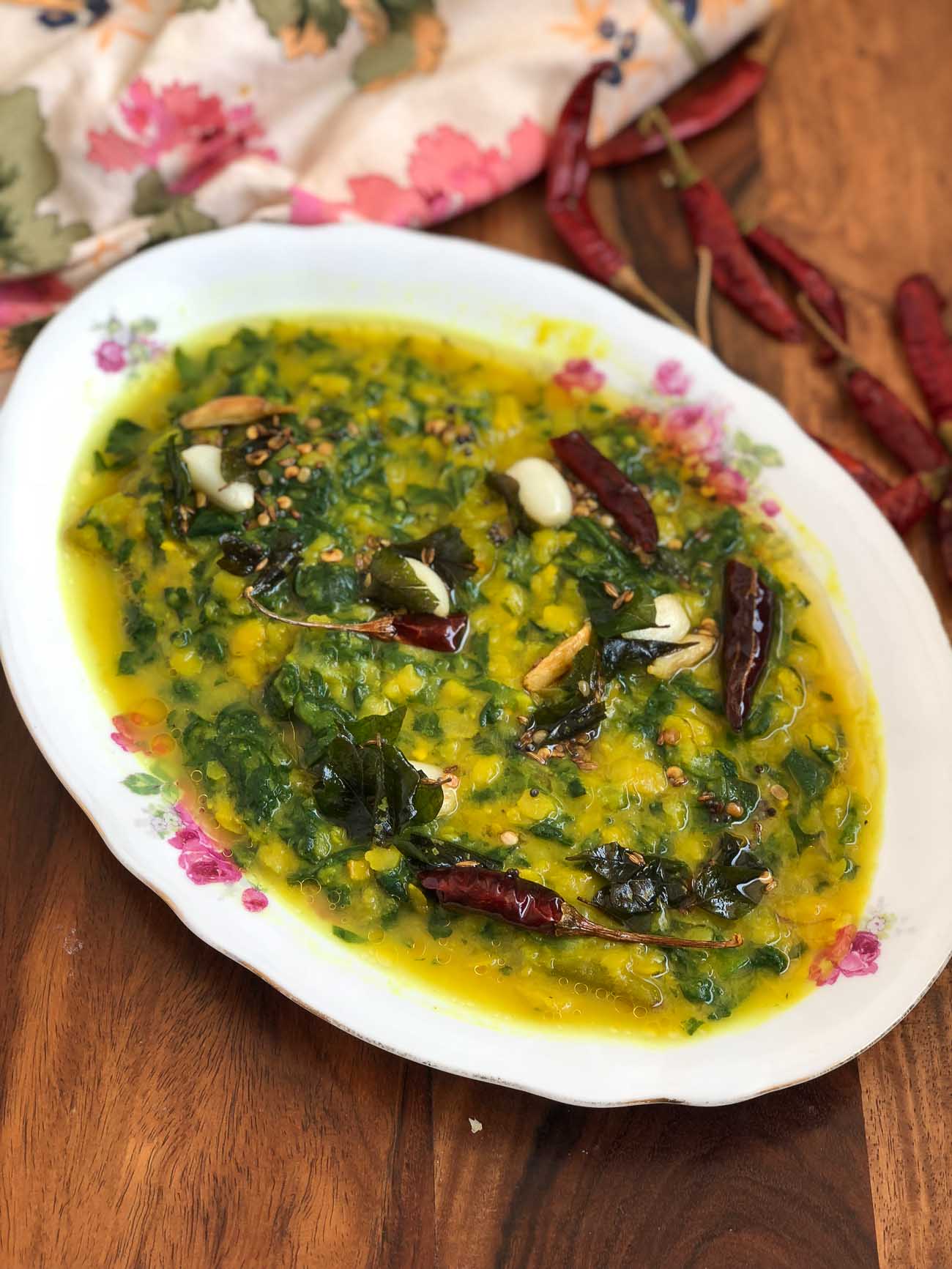 Andhra Style Palakura Pappu - Dal Palak By Archana's Kitchen