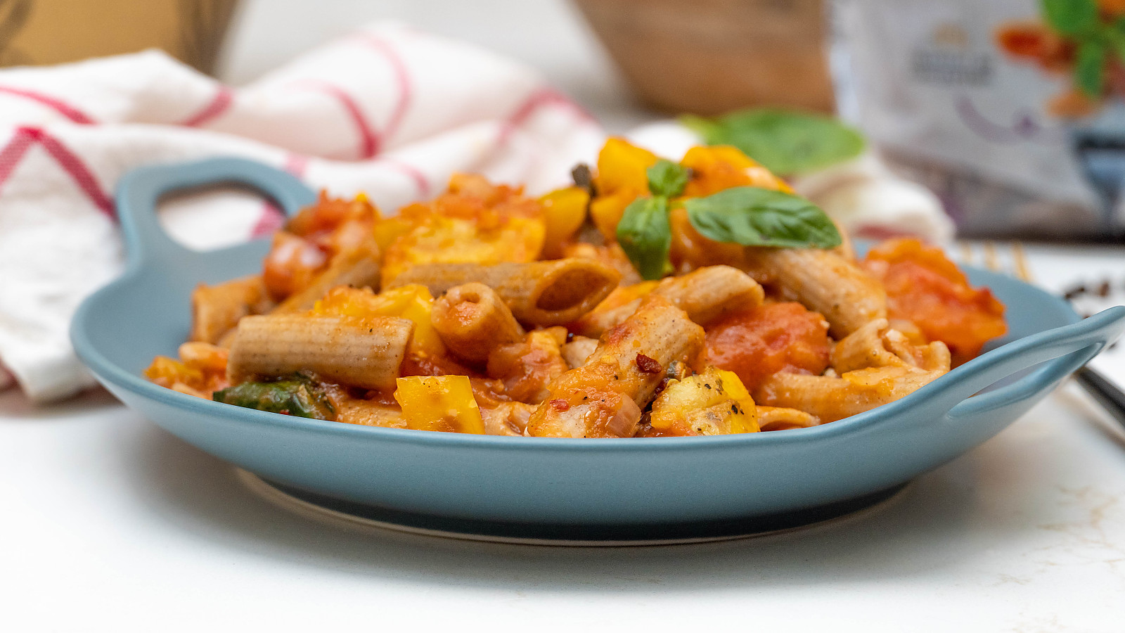 Penne Pasta In Creamy Tomato Sauce Made Using Archana's Kitchen Multi Millet Penne Pasta